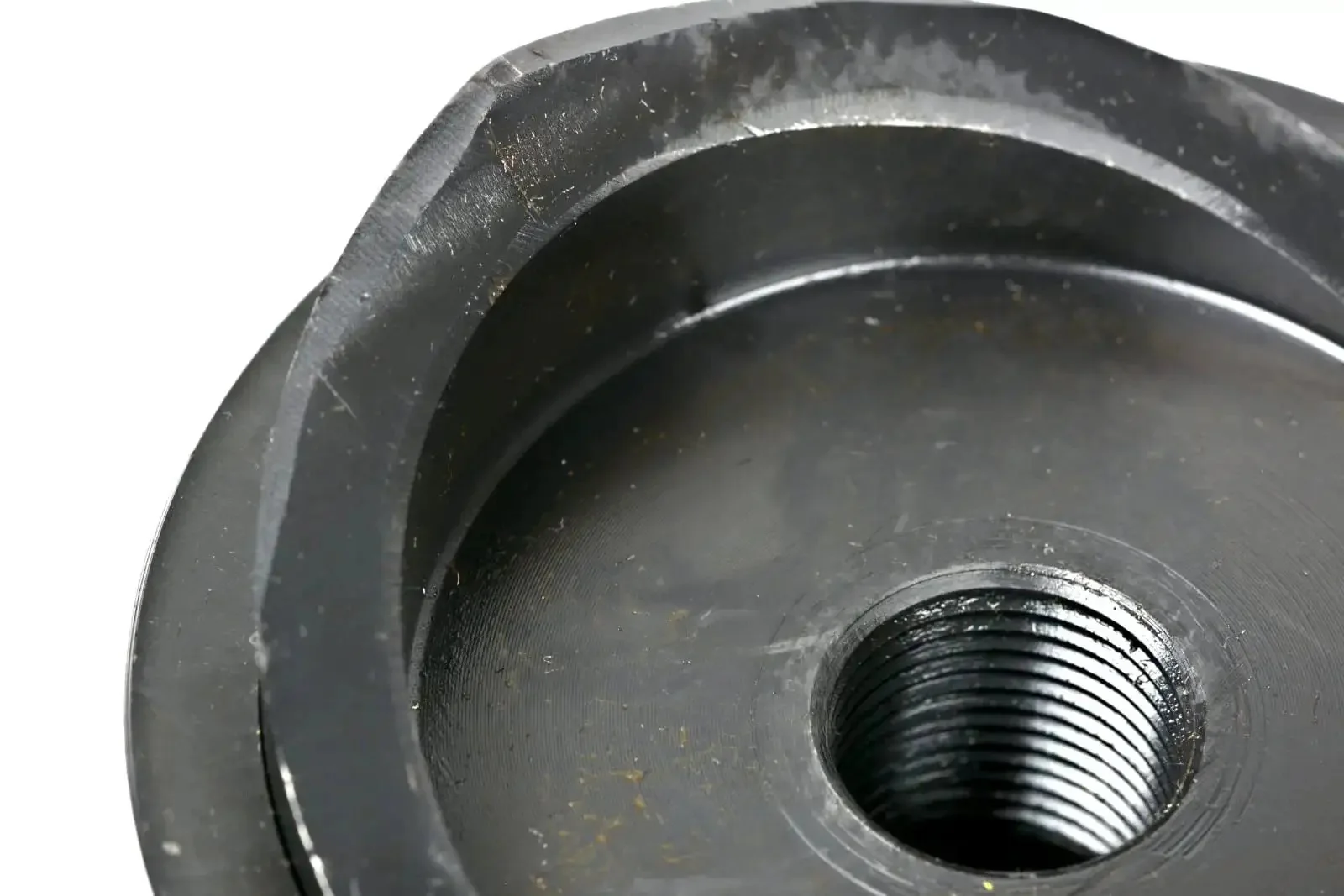 Three Inch Deep Draw Conduit Punch And Die For Hydraulic Knockout Driver, Heavy Duty Electrical Conduit Tool, Fits Draw Studs Three Quarter Inch By Sixteen Thread, Punches Three Point Five Inch Holes, Handles Steel Stainless Copper Brass Aluminum Soft - Image 2