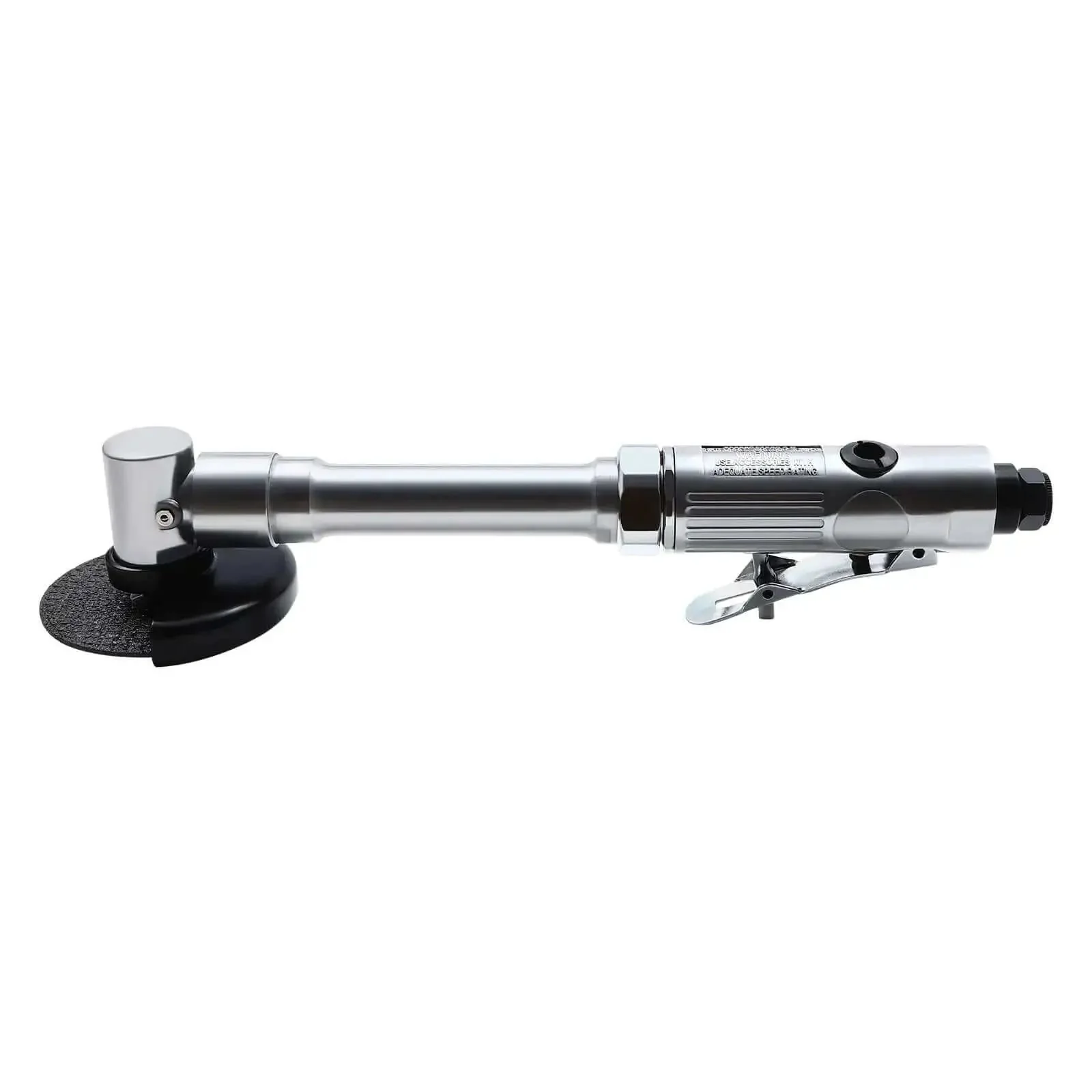 Three Inch Pneumatic Cut Off Tool With Six Replaceable Blades 18000 RPM High Speed Cutter For Metal Plastic And Composite Materials Built Tough Chrome Plated Aluminum Easy Grip Portable Power Tool