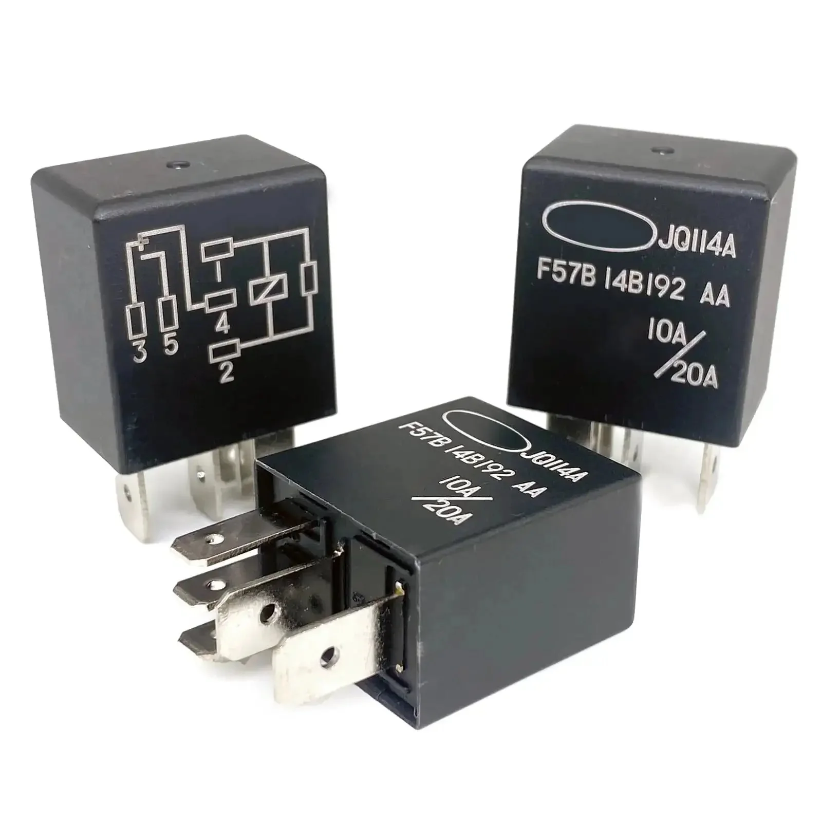 Three Pack 12V 5 Pin SPDT Automotive Relay With 20A Normally Open And 10A Normally Closed For Ford F150 Fusion Toyota Cadillac 2014 To 2023 To Fix Fuel Pump AC Clutch And P0230 P0641 Error Codes - Image 4