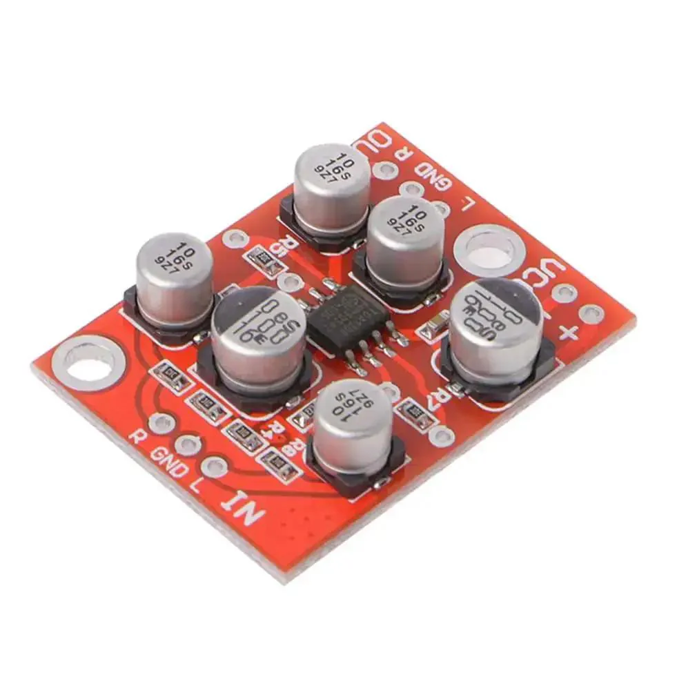 Three Pack AD828 Stereo Preamplifier Board For DIY Audio Dope Compact Preamp Module With Low Noise Front End DC Five To Fifteen Volt Operation Perfect For Home Stereo And Amp Builds Patch Capacitor Input Output Design - Image 7