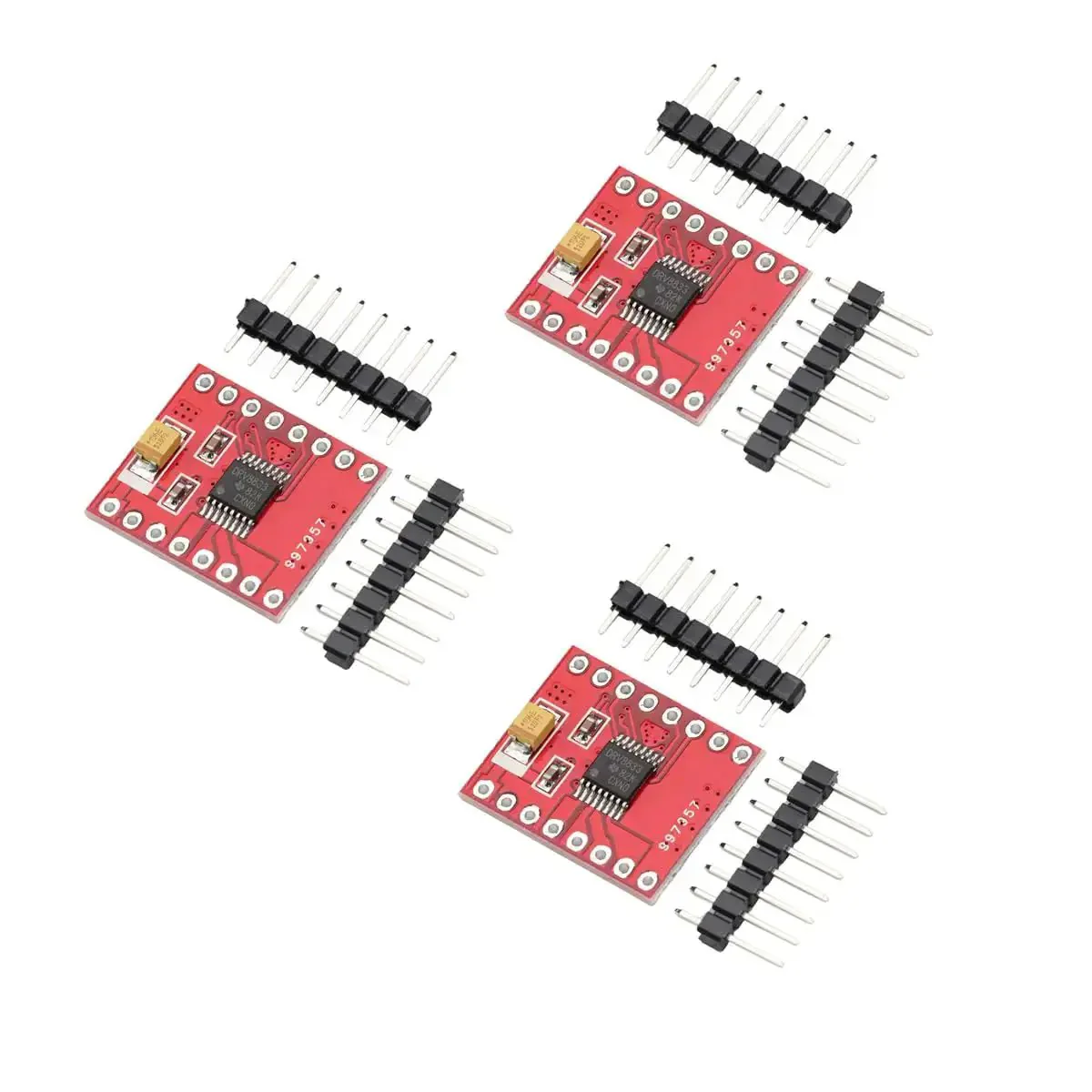Three Pack DRV8833 Dual DC Motor Driver Board With H Bridge For Arduino Projects TB6612 Compatibility Ready To Roll Way Better Than L298N With Overcurrent And Short Circuit Protection Low Voltage Shutdown And Sleep Mode For Efficient Arduino Projects