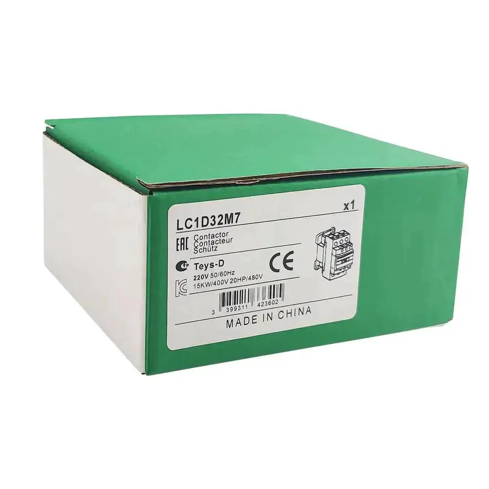 Three Phase AC Electric Magnetic Contactor 32A 220V Coil With Three Poles Three Normally Open Contacts For Heavy Duty Industrial Control And Motor Starter Systems Workhorse Easy To Install - Image 2