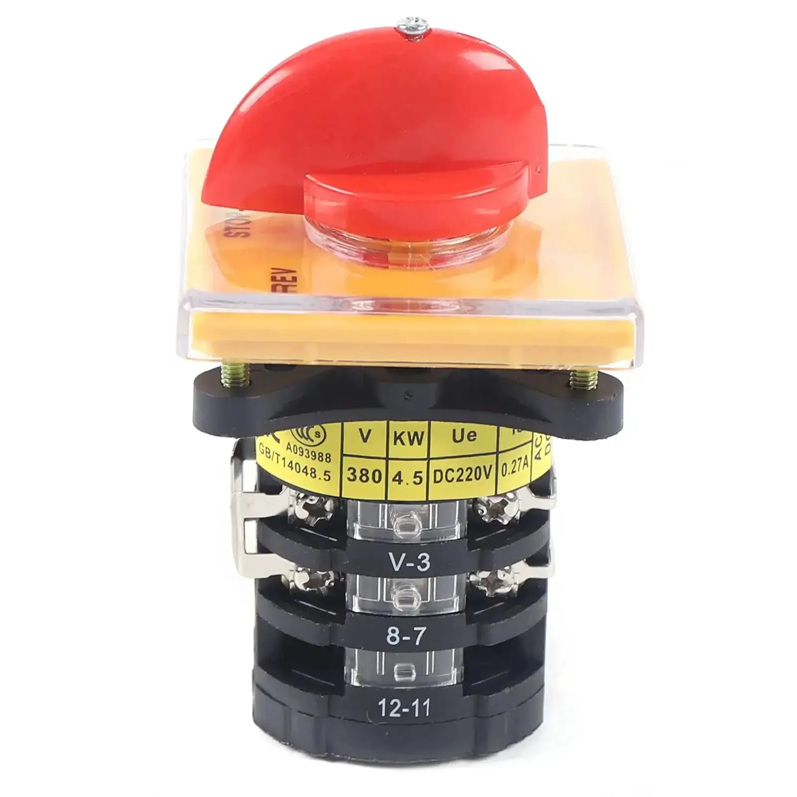 Three Phase Milling Machine Speed Control Switch With Forward And Reverse Three Stage Mill Switch Built Tough From Durable Metal And Plastic And High Conductivity Silver Alloy Contacts For Smooth Reliable Performance - Image 9