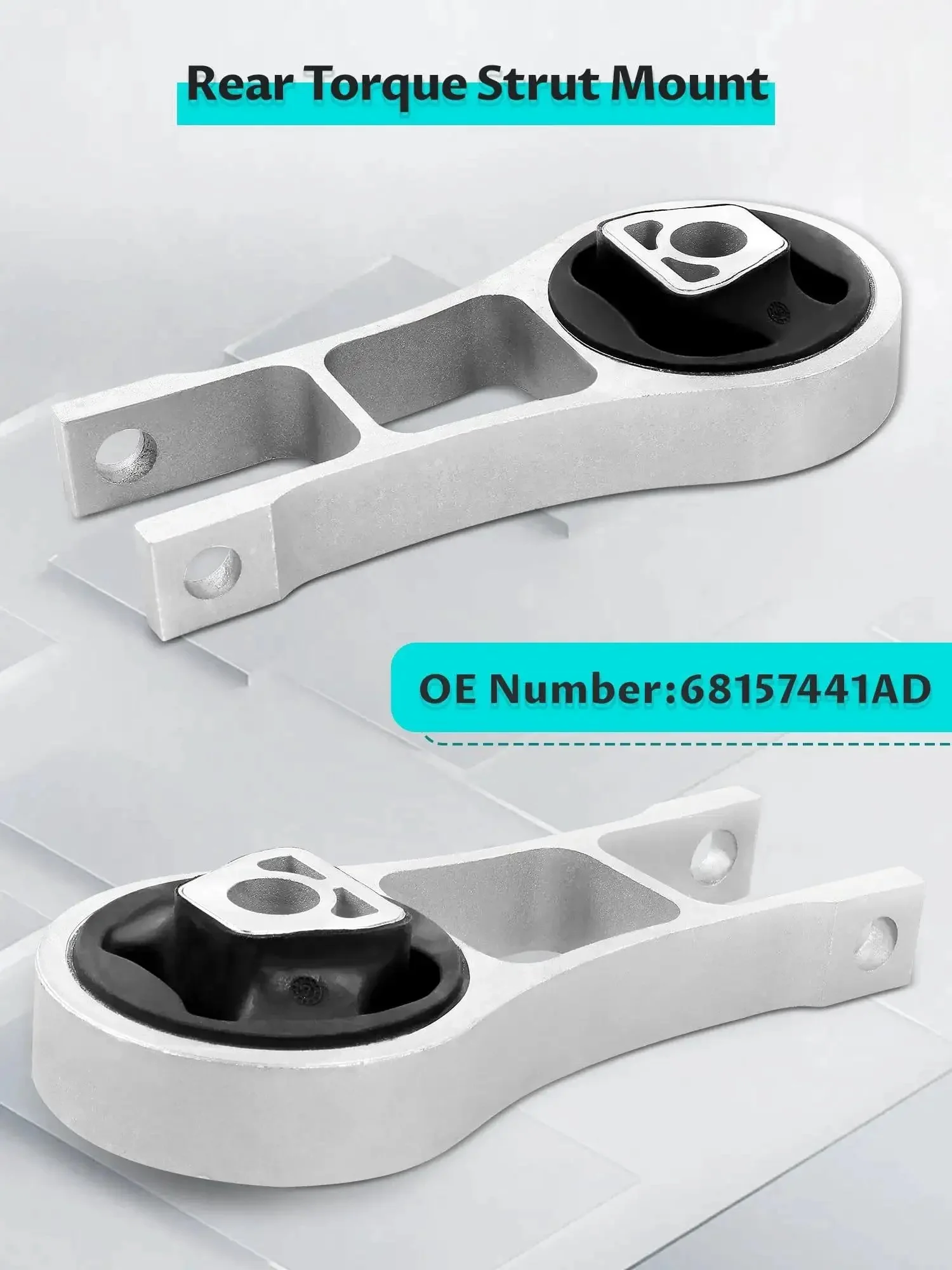 Three Piece Engine And Transmission Mounts Set For 2014 Through 2021 Cherokee And 2015 Through 2019 Chrysler 200 2.4L Replacement OE Numbers 68192831AF 68418876AB 68157441AD Beefed Up Mounts For Smooth Engine And Transmission Support - Image 6