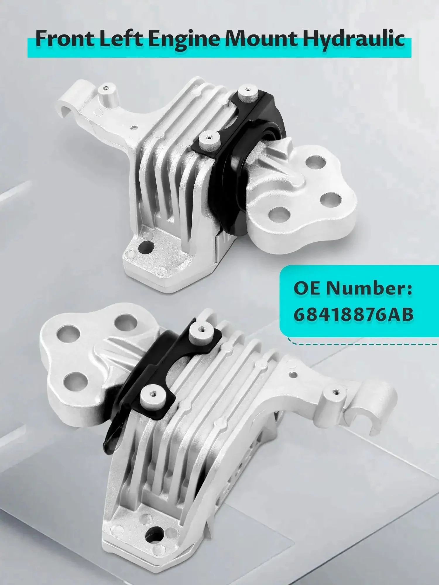 Three Piece Engine And Transmission Mounts Set For 2014 Through 2021 Cherokee And 2015 Through 2019 Chrysler 200 2.4L Replacement OE Numbers 68192831AF 68418876AB 68157441AD Beefed Up Mounts For Smooth Engine And Transmission Support - Image 7