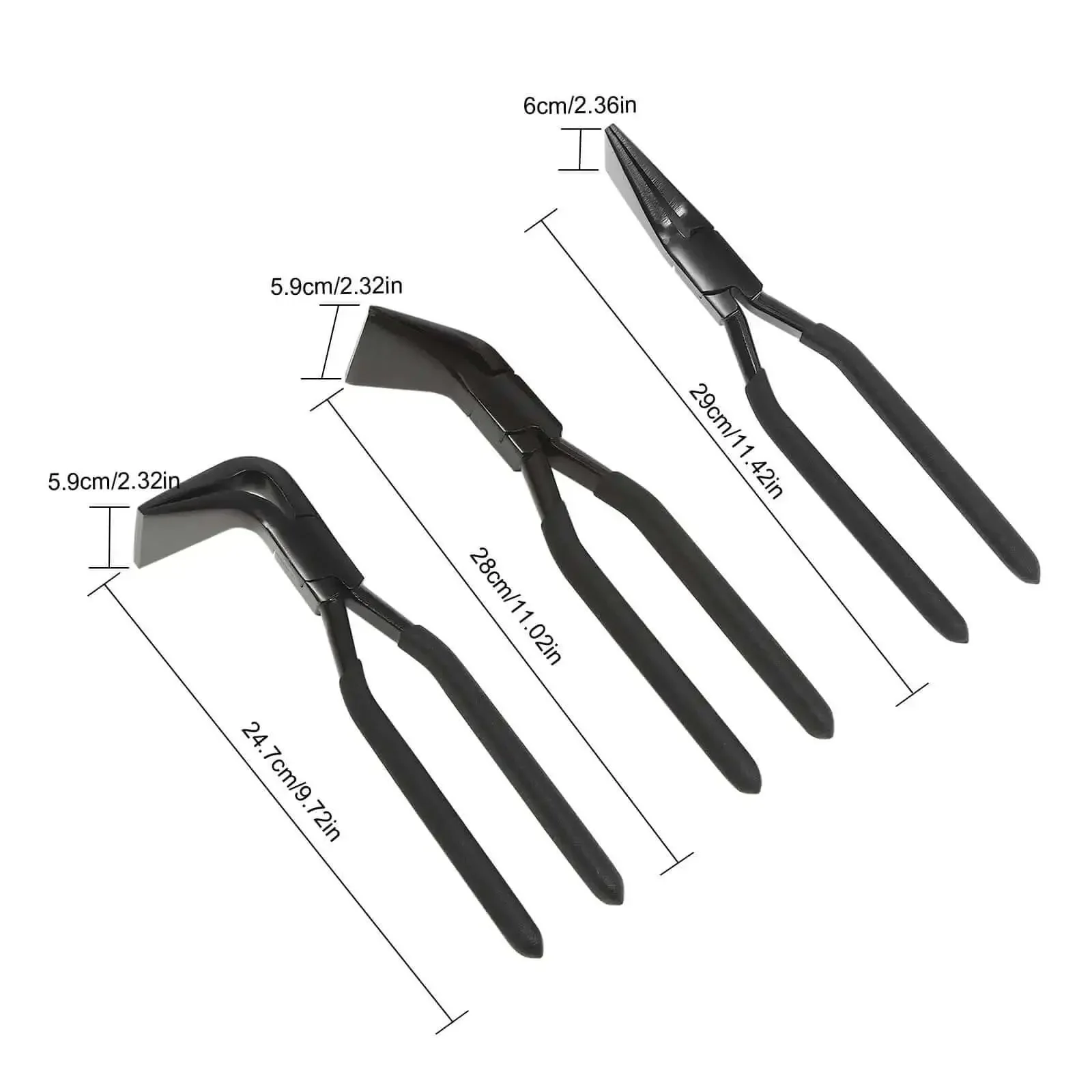 Three Piece Hand Seamer Set For Sheet Metal, Pro Grade Bending Pliers With Ergonomic Handles, 45 Degree And 90 Degree Pliers, Heavy Duty Metal Bender Tool For Roofing, Plumbing And Sheet Metal Fabrication - Image 7