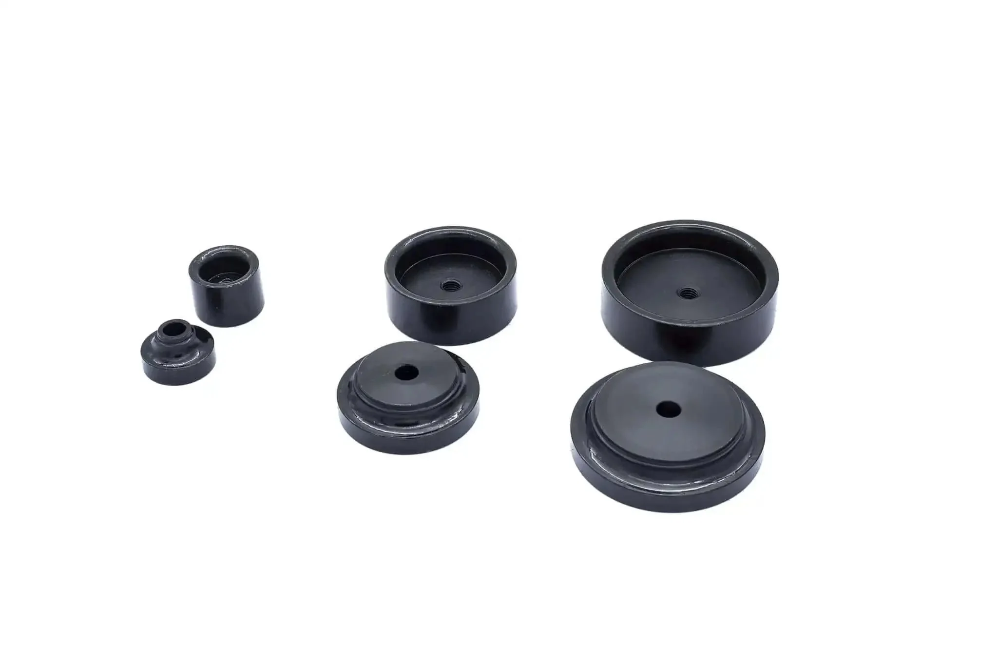 Three Piece Hole Punch And Flare Tool Set With Dimple Plate Dies In Black For Steel Up To Sixteen Gauge Includes Five Eighths Inch One And Three Quarters Inch And Two And A Half Inch Dies With Male And Female Dies - Image 3