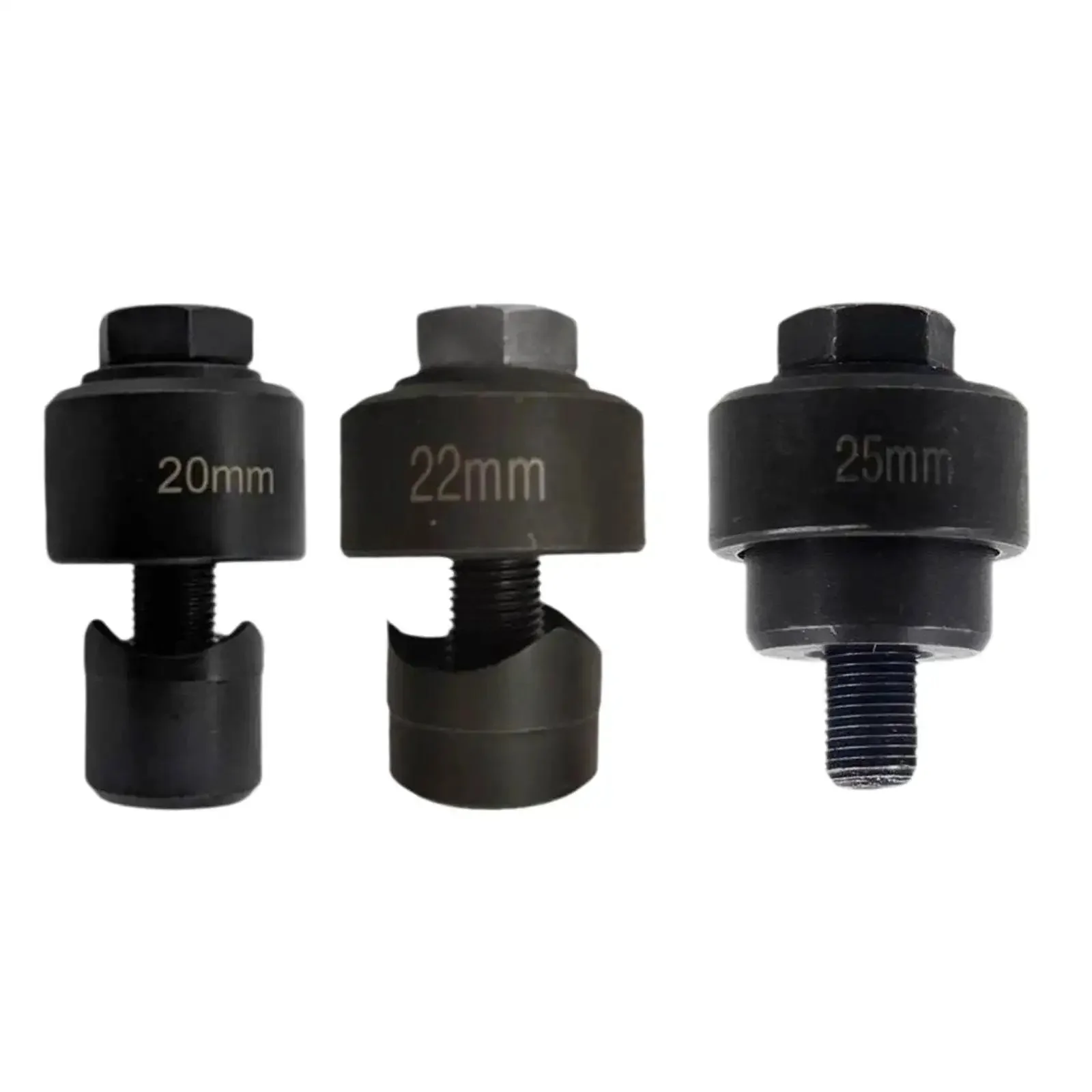 Three Piece Metal Sheet Knockout Box Hole Cutter Conduit Punch Die Set For Clean Precise Holes Heavy Duty Bearing Steel Tool Kit Designed For Electrical HVAC And Metalwork Projects - Image 5