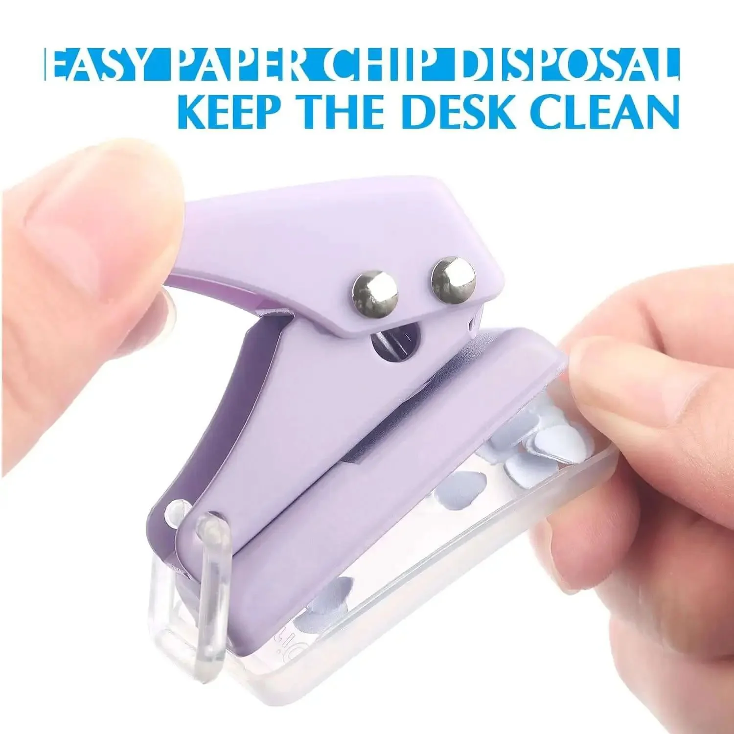 Three Piece Mini Hole Puncher Set With Six Sheet Capacity Each For ID Cards Chipboard Arts And Crafts Projects Sweet Value Pack For Home Office School And Studio Use Easy Punching - Image 4