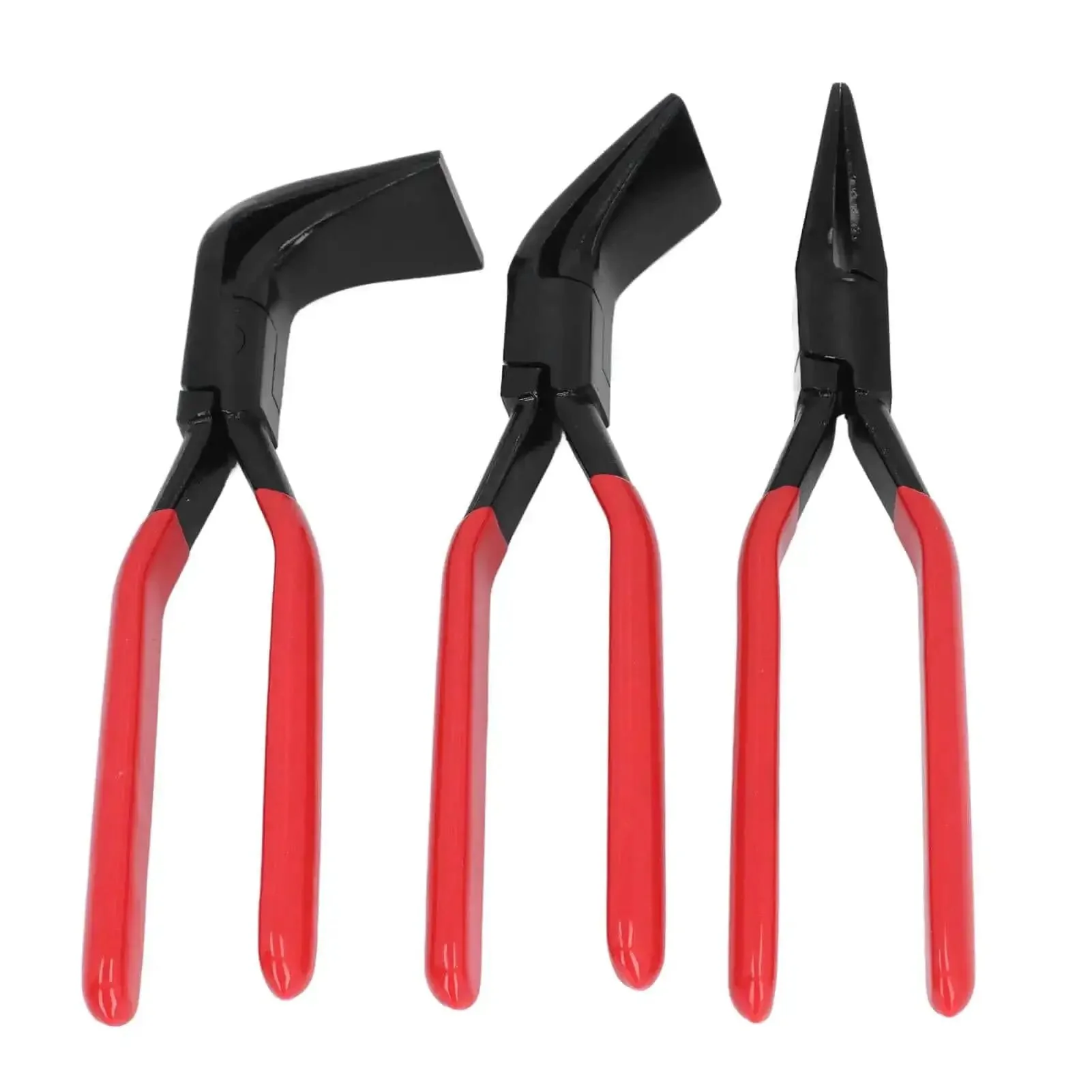Three Piece Pro Grade Heavy Duty Metal Bending Pliers Set With Jaws Straight 45 And 90 Degree Hand Seamers For Precise Sheet Metal Forming And Flattening Carbon Steel Tool For Roofers HVAC And Auto Repair - Image 2