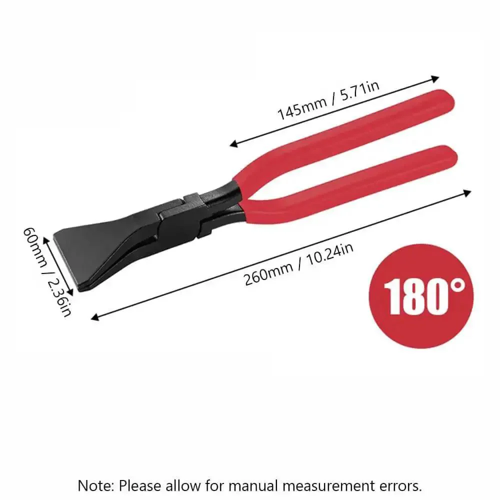 Three Piece Sheet Metal Bender Pliers Set For Roofing And HVAC Ductwork, Carbon Steel Hand Seamer Pliers With Straight 45 90 180 Degree Angles, Rugged Pro Grade Build, Black Oxide Finish, Ergonomic Non Slip Grip - Image 7
