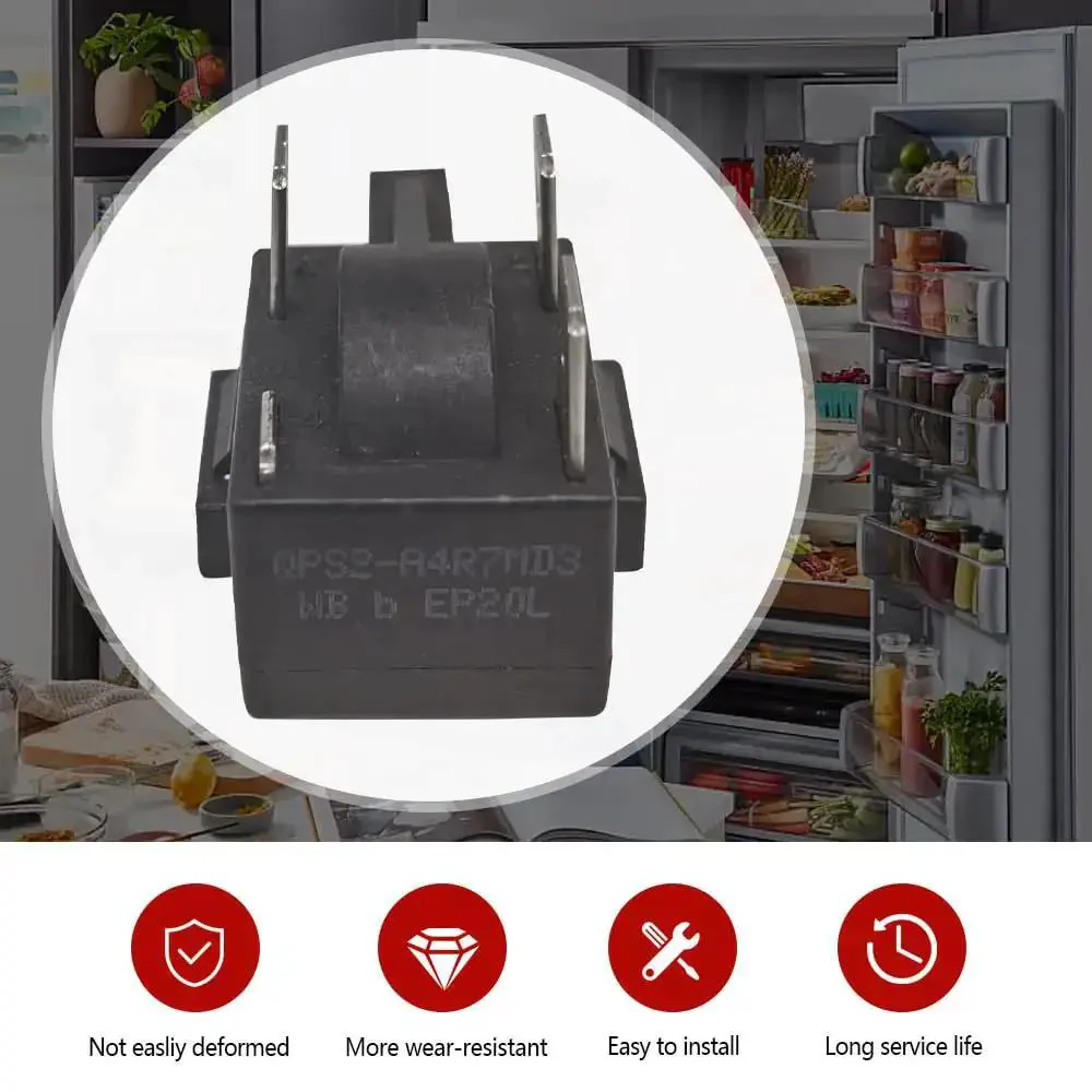 Three Pin Refrigerator And Freezer PTC Start Relay Fits True 969235 Replaces QPS2 A4R7MD3 For Reliable Cold Boost Smooth Startup And No Fuss Overload Protection In Cooling Systems - Image 4