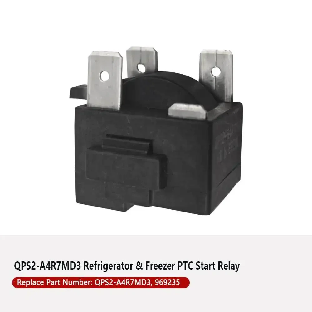 Three Pin Refrigerator And Freezer PTC Start Relay Fits True 969235 Replaces QPS2 A4R7MD3 For Reliable Cold Boost Smooth Startup And No Fuss Overload Protection In Cooling Systems - Image 5