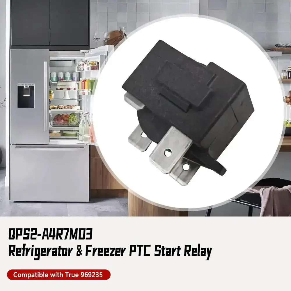 Three Pin Refrigerator And Freezer PTC Start Relay Fits True 969235 Replaces QPS2 A4R7MD3 For Reliable Cold Boost Smooth Startup And No Fuss Overload Protection In Cooling Systems - Image 7