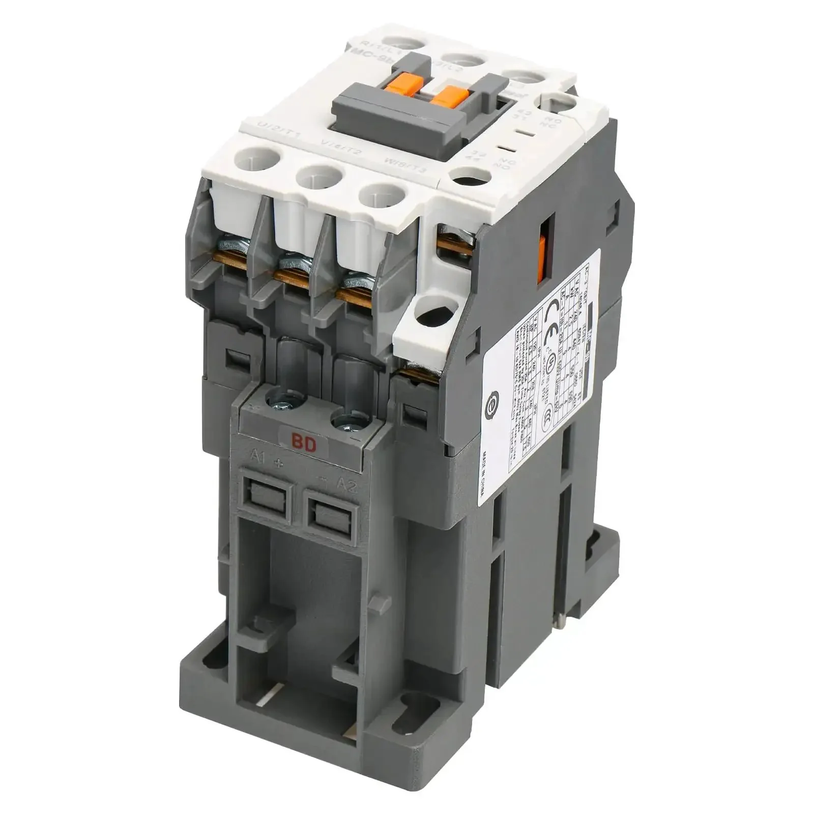 Three Pole Magnetic Contactor With 24V DC Coil 1NO1NC Auxiliary Contact DIN Rail Mount UL Certified 9A AC3 and 25A AC1 Load Rating For Industrial Controls Heavy Duty - Image 3
