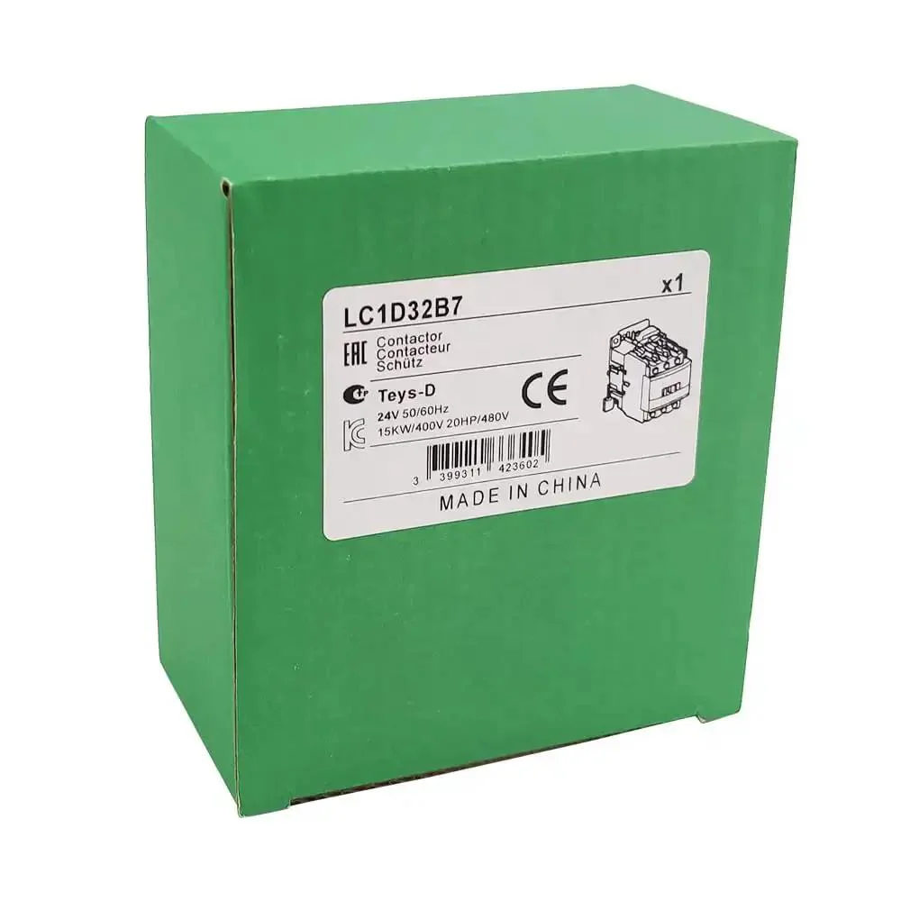 Three Pole Three Normally Open AC Magnetic Contactor 32A Rating 24V Coil Industrial Electrical Relay For Motors And Machinery Durable White Black Housing - Image 2