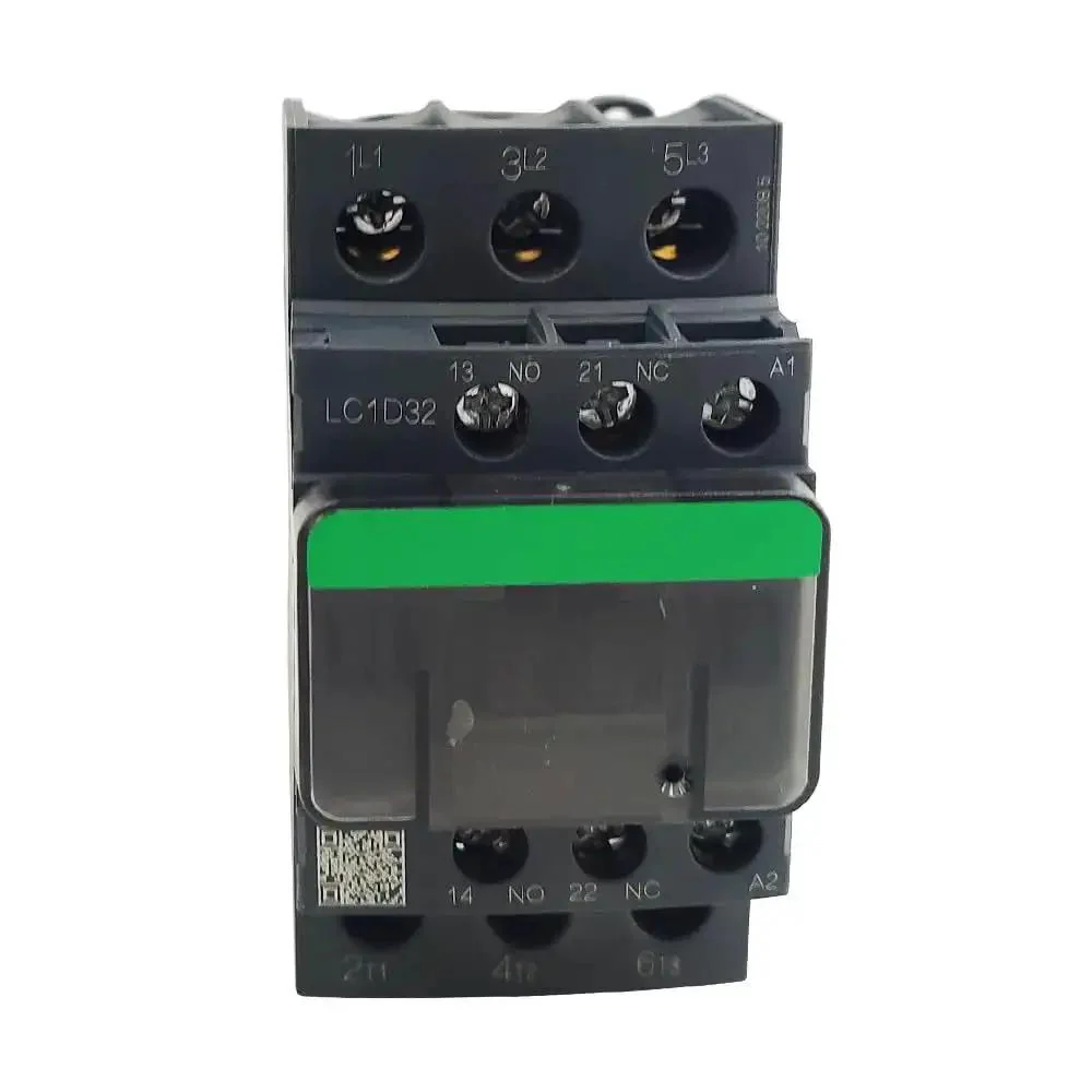 Three Pole Three Normally Open AC Magnetic Contactor 32A Rating 24V Coil Industrial Electrical Relay For Motors And Machinery Durable White Black Housing - Image 6