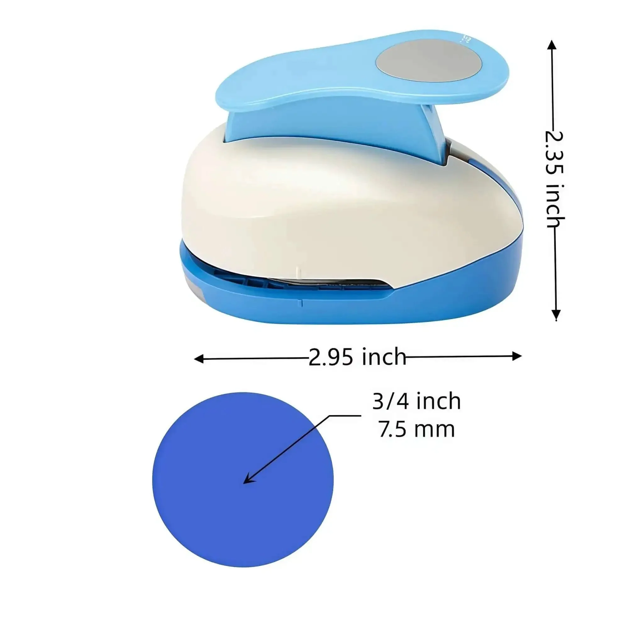 Three Quarters Inch Circle Punch 19mm Circular Cutter Tool Lever Punch For Paper Crafts Scrapbooking Cardstock Greeting Cards And DIY Projects Handy Easy To Use For Home Office Crafting And Gifts - Image 6