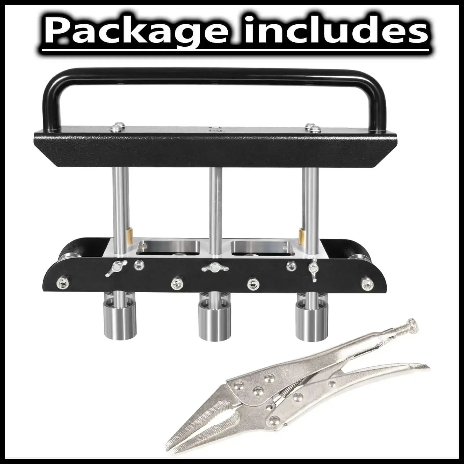 Three Station Edge Roller Bender for Sheet Metal Beading, Large Radius Bending Tool With 0 to 90 Degree Range, Handles 29 to 22 Gauge Steel, Produces Five Eighths To Four Inches Bends For Roof Panels And DIY Metalwork - Image 2