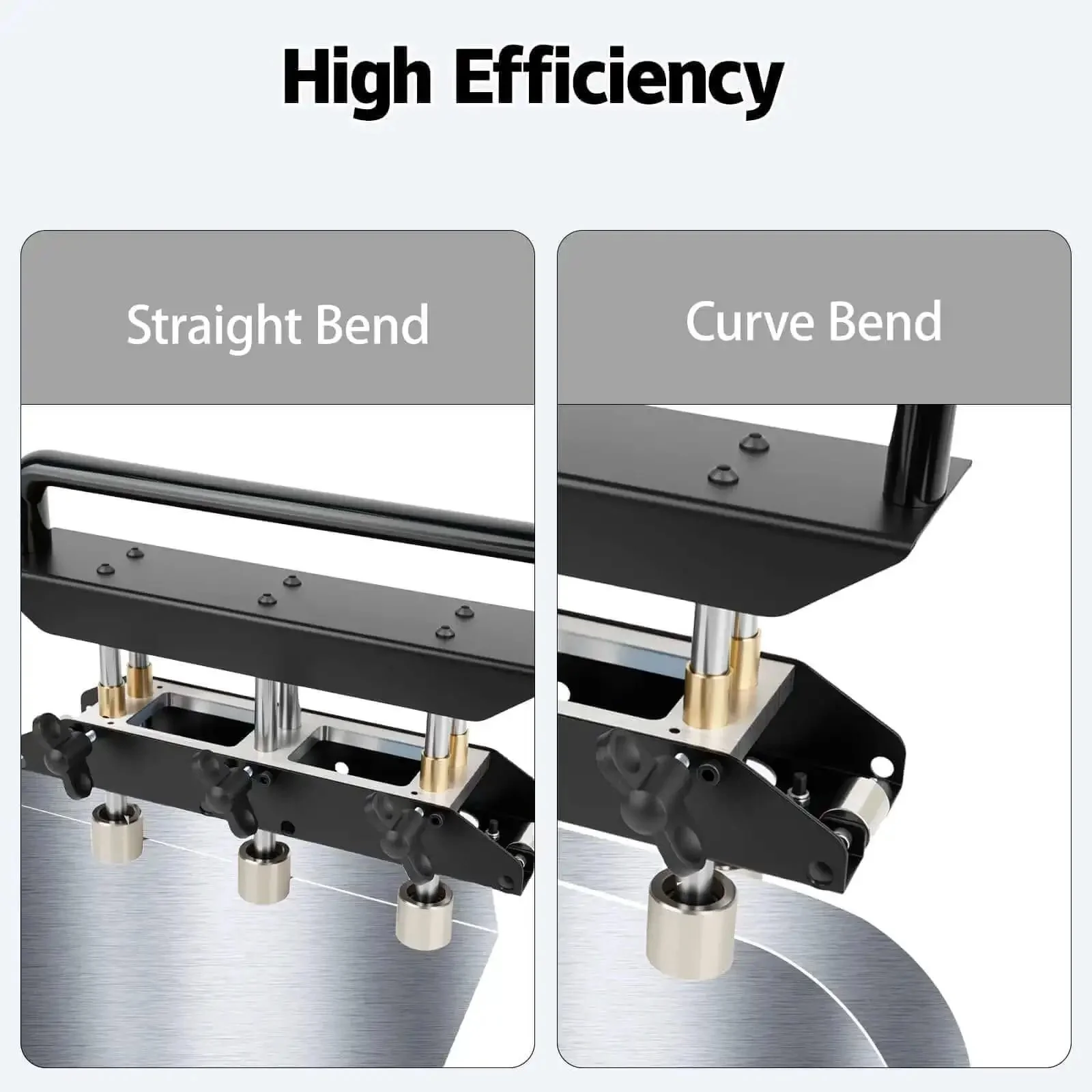 Three Station Edge Roller Bender With 0-90 Degree Adjustable Bends For Creating 5/8 To 4 In 16-102 mm Bends In 29-22 Gauge Steel Heavy Duty Sheet Metal Tool For Roofing And HVAC Projects - Image 4