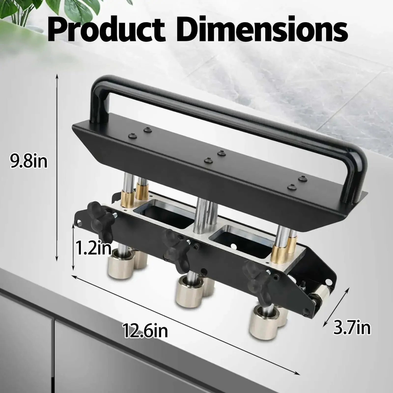 Three Station Edge Roller Bender With 0-90 Degree Adjustable Bends For Creating 5/8 To 4 In 16-102 mm Bends In 29-22 Gauge Steel Heavy Duty Sheet Metal Tool For Roofing And HVAC Projects - Image 6