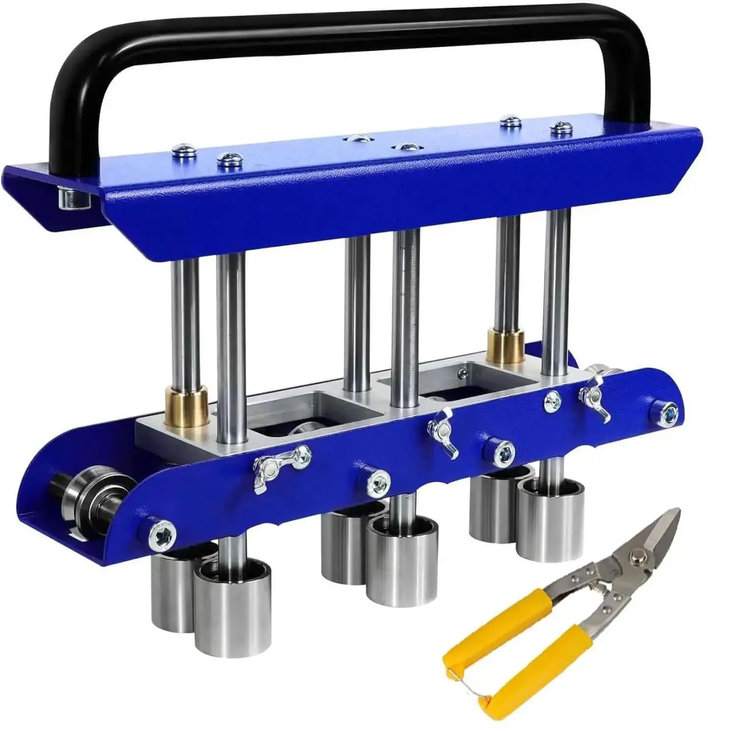 Three-Station Edge Roller For Bending Sheet Metal At 0 To 90 Degrees, Pro Grade Edge Bender For 29 To 22 Gauge Steel, Delivers Smooth 5/8 To 4 Inch Bends, Great For Metal Roofing Edges And DIY Projects