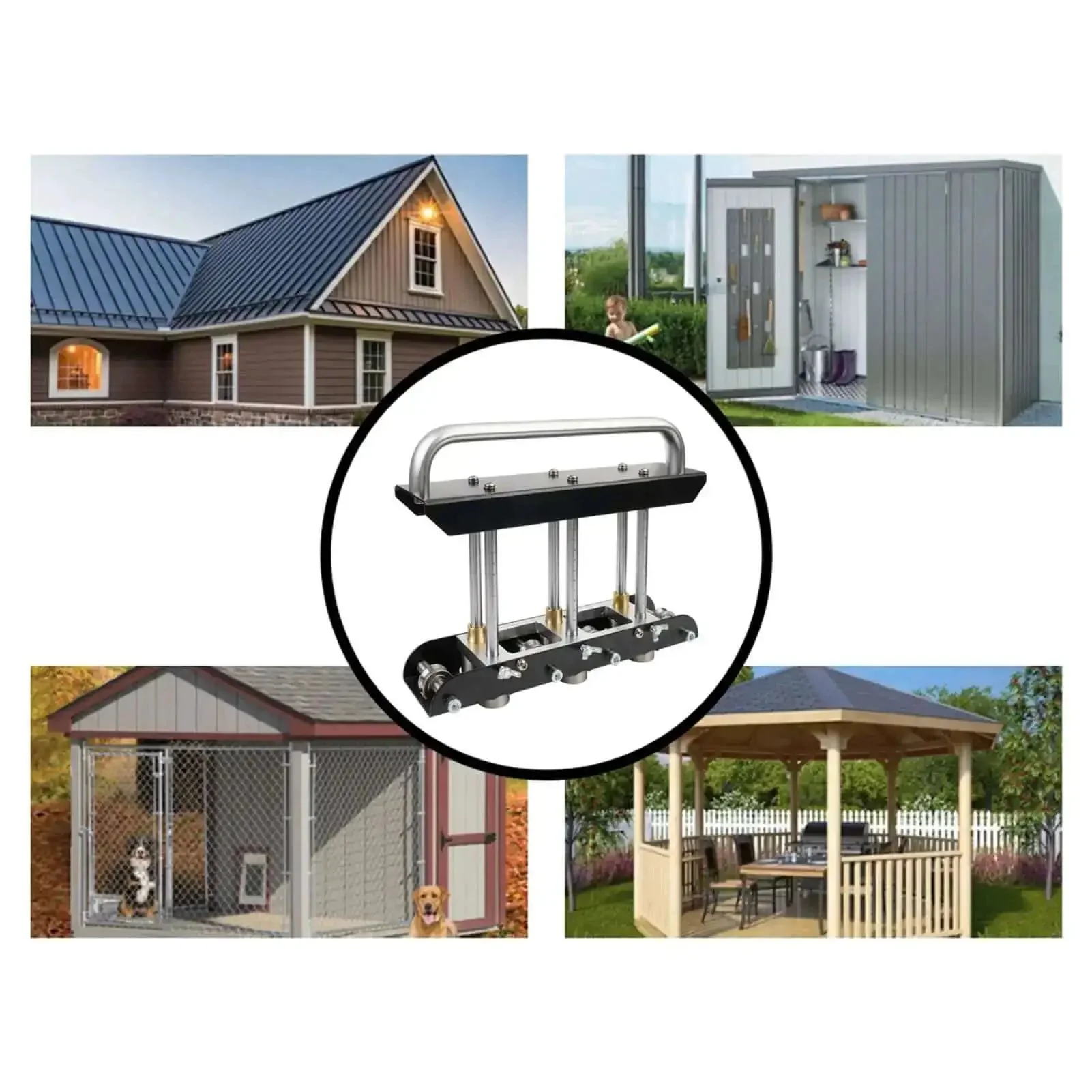 Three-Station Roller Bender For Sheet Metal 0.3-1.0 mm Folding 13-130 mm Bends 90 Degree Angle Standing Seam Roofing Tool Beefy Heavy Duty Metal Roller For Making One Half Inch To Five Inches Bends - Image 8