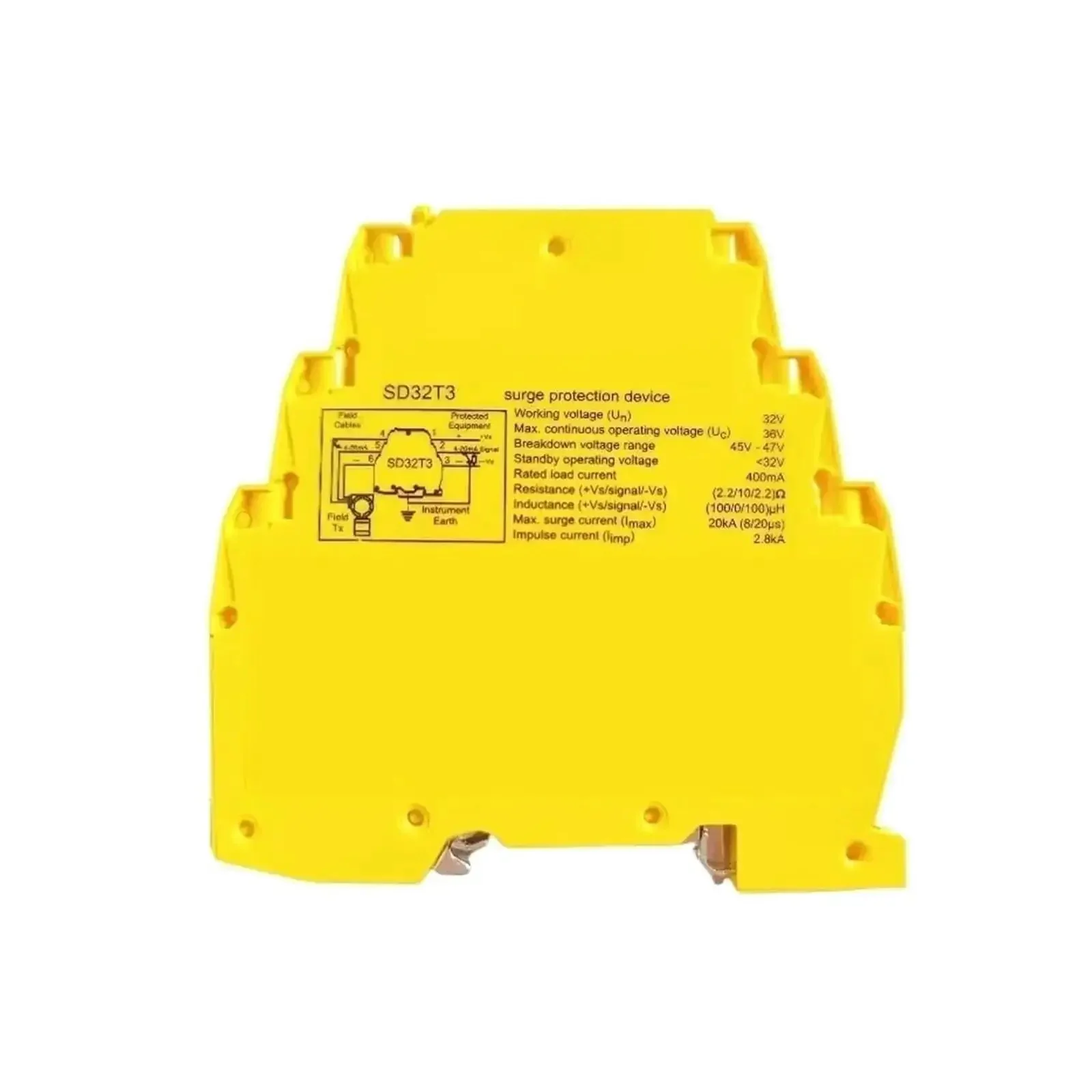 Three Terminal Surge Protection Device For DIN Rail SD32T3-3-Wire SPD Module Overvoltage Guardian For Industrial Equipment Keeps Sensitive Machinery Safe Rock Solid Protection Easy Install And Reliable Power - Image 2