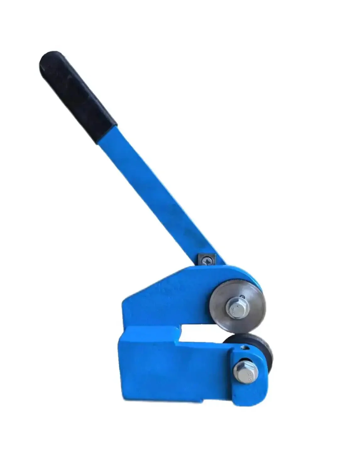 Throatless Sheet Metal Cutter For 16 Gauge Rotary Shear With Serrated Top Cutter And Hardened Edge Cuts Curved Straight And Internal Angles Easy Mount Base Handy Pro Grade Mini Metal Cutter For Quick Metalwork