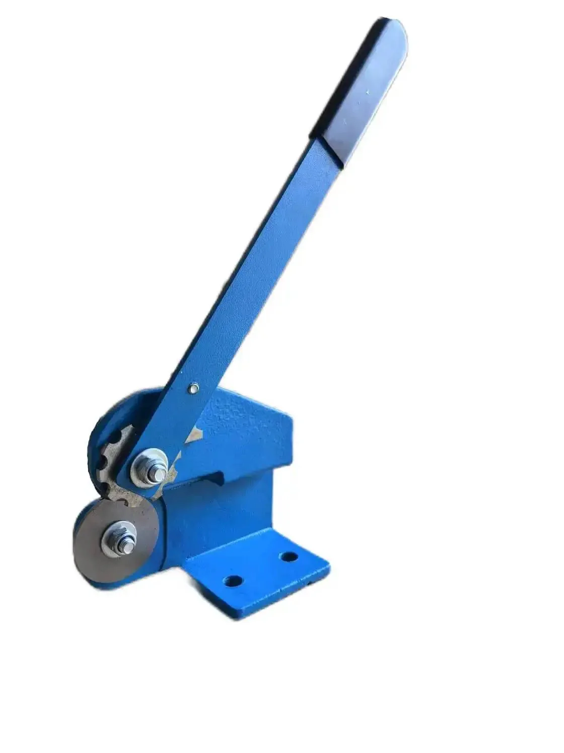 Throatless Sheet Metal Cutter For 16 Gauge Rotary Shear With Serrated Top Cutter And Hardened Edge Cuts Curved Straight And Internal Angles Easy Mount Base Handy Pro Grade Mini Metal Cutter For Quick Metalwork - Image 2