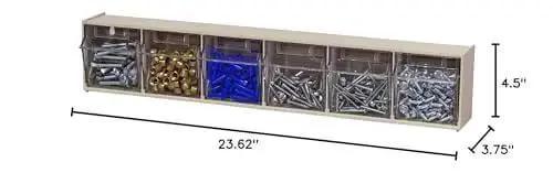 TiltView Plastic Storage Cabinet With Tilt Out Bins A Versatile Organizer For Home Office School And Workshop Use As A Makeup Organizer Hardware Box Medical Supply Organizer And Teacher Toolbox - Image 2