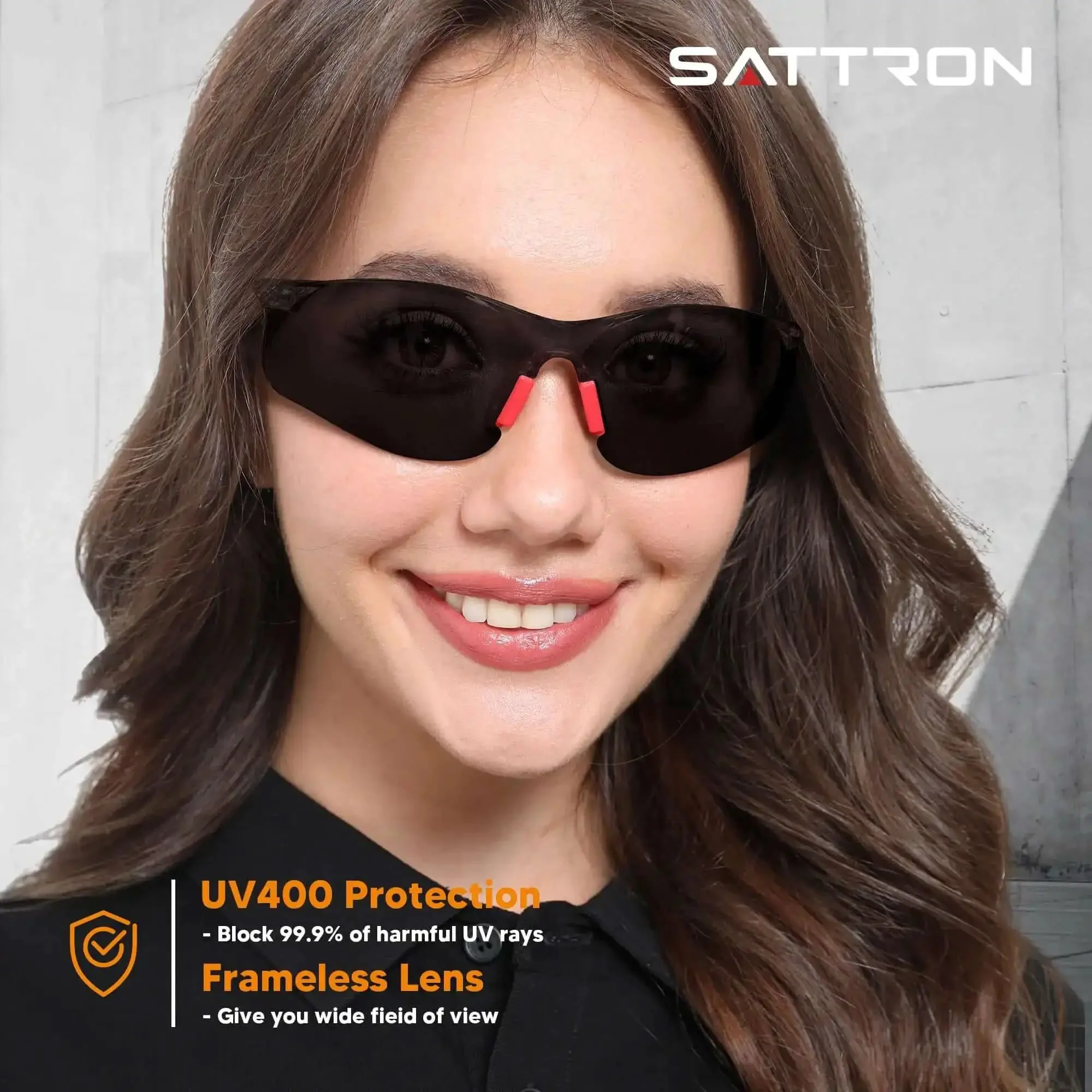 Tinted Safety Glasses 24 Pack Bulk For Men And Women Eye Protection With UV Shield ANSI Z87.1 Scratch Resistant Eyewear Nose Pads For Construction Work Outdoor Jobs - Image 2