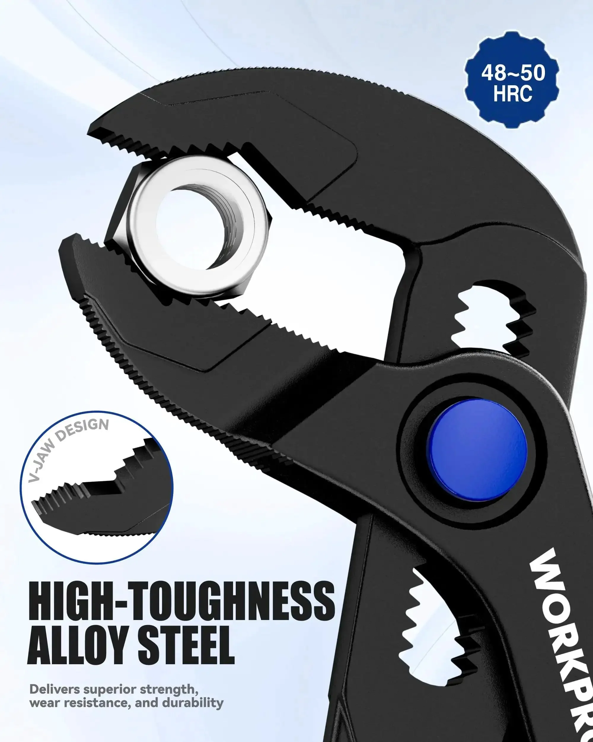 Tiny But Mighty 4 Inch Water Pump Pliers With 15 Position Push Lock V Jaw Groove Joint Pliers For Tight Spaces And Multi Surface Grip Compact And Versatile Tool For Quick Adjustments And Great Fit - Image 8