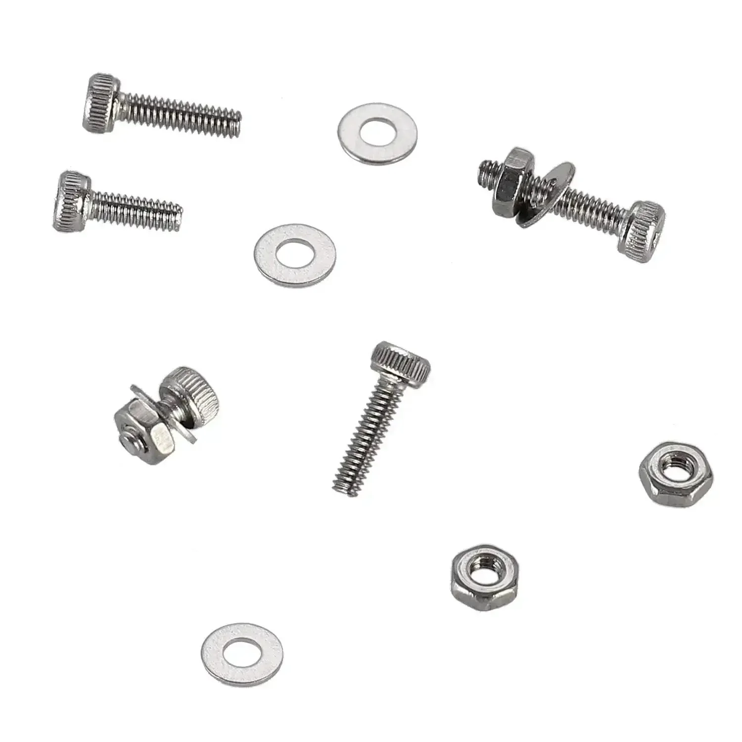 Tiny Hex Socket Head Cap Screws Kit With Nuts And Washers, 304 Stainless Steel Micro Allen Machine Screws M2 X 4/6/8/10/12/16/20mm, Fully Threaded 0.4mm Pitch, Includes Hex Wrench, Rust Resistant For Harsh Environments - Image 7