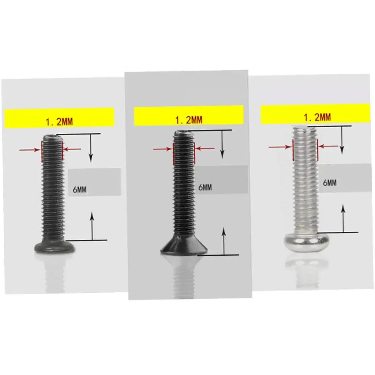 Tiny Yet Mighty Miniature Screw Set With Eighteen Different Specs Round Head And Countersunk Machine Screws In Clear Storage Case Carbon Steel Lightweight For Glasses Watches And DIY Projects - Image 4