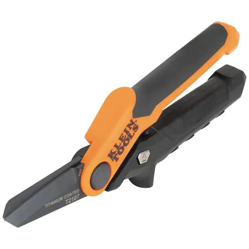 Titanium Coated Utility Scissors With Serrated Blades Built For Tough Jobs Stainless Steel Heavy Duty Shears Compact 7 Inch Design Ambidextrous Cushioned Grips And Adjustable Pivot Screw For Consistent Performance - Image 4