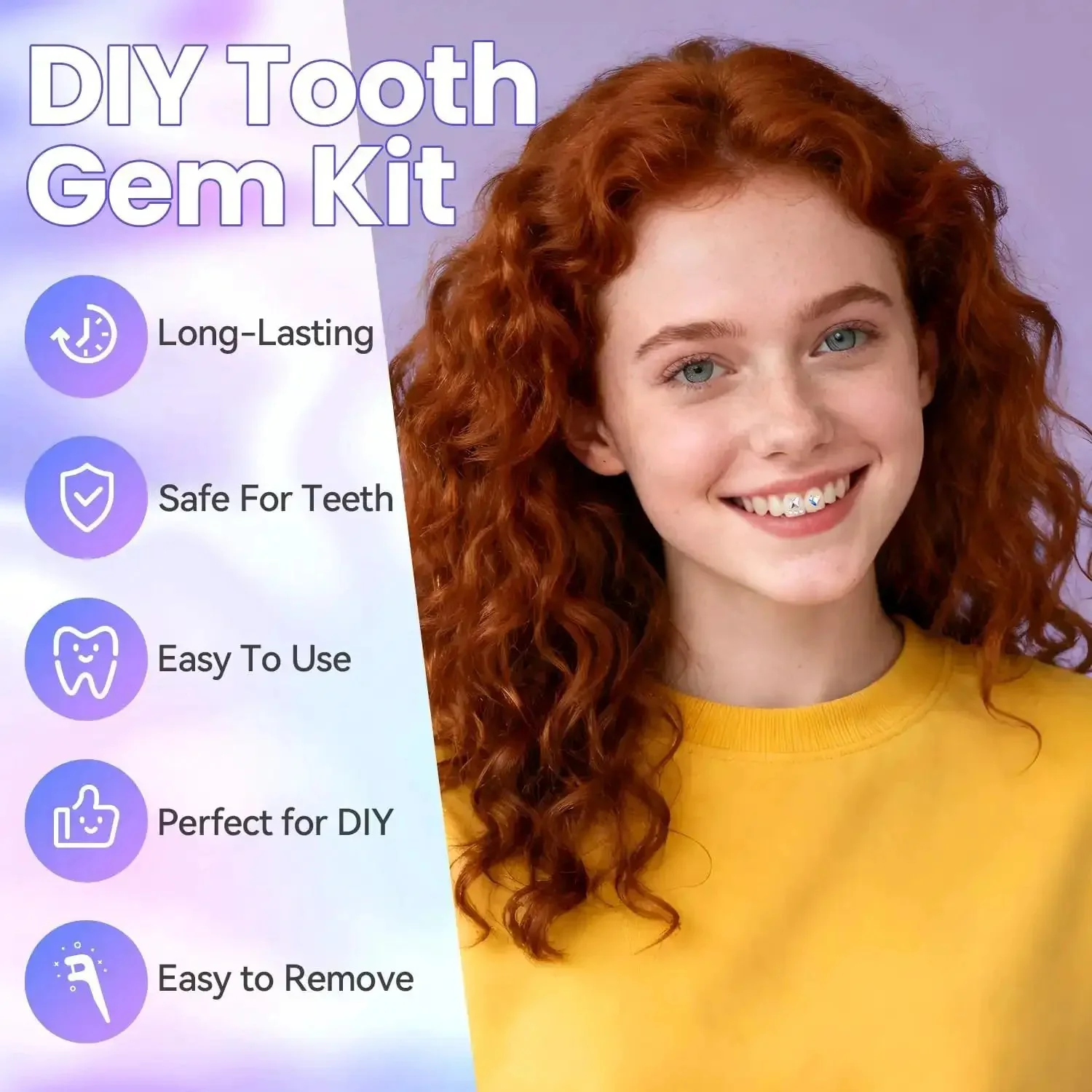 Tooth Gem Kit for Teeth Beginners with Colorful Crystal Gems and Essential Tools, Bedazzling Tooth Jewelry Set for Women and Men, Includes Tweezers, Gem Picker, Micro Brushes, Cotton Rolls, Opener - Image 3