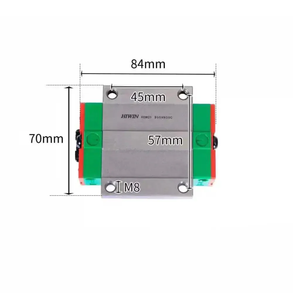 Top Notch 25mm Linear Block For HGW25 Linear Motion Guide Rail High Speed High Load High Rigidity Linear Bearing Block For Precise Smooth Movement In Precision Machinery And Automated Systems - Image 5