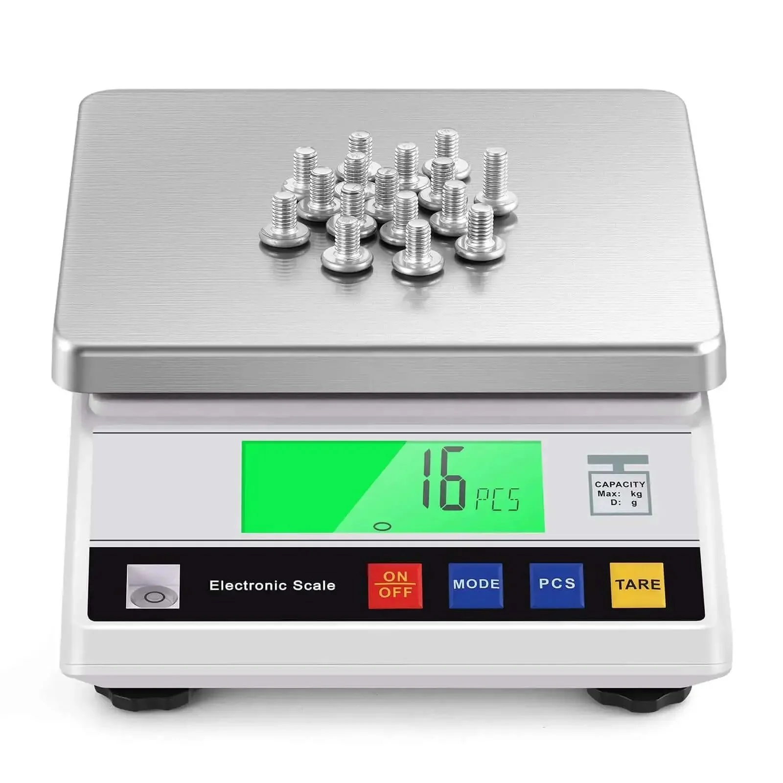 Top Notch Digital Lab Scale 10kg Capacity With 0.1g Precision, Fast Readout For Weighing And Counting, Industrial Grade Balance, Unit Conversion, Built In High Sensitivity Sensor And Leveling Feet