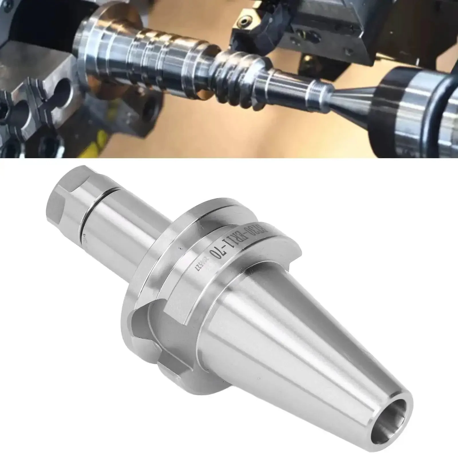 Top Notch Precision Collet Chuck Tool Holder Set 0.005mm For CNC Milling With Wrench Durable Lathe Machine Tool Holder Kit For Tight Tolerances In Metalworking And Precision Machining - Image 5