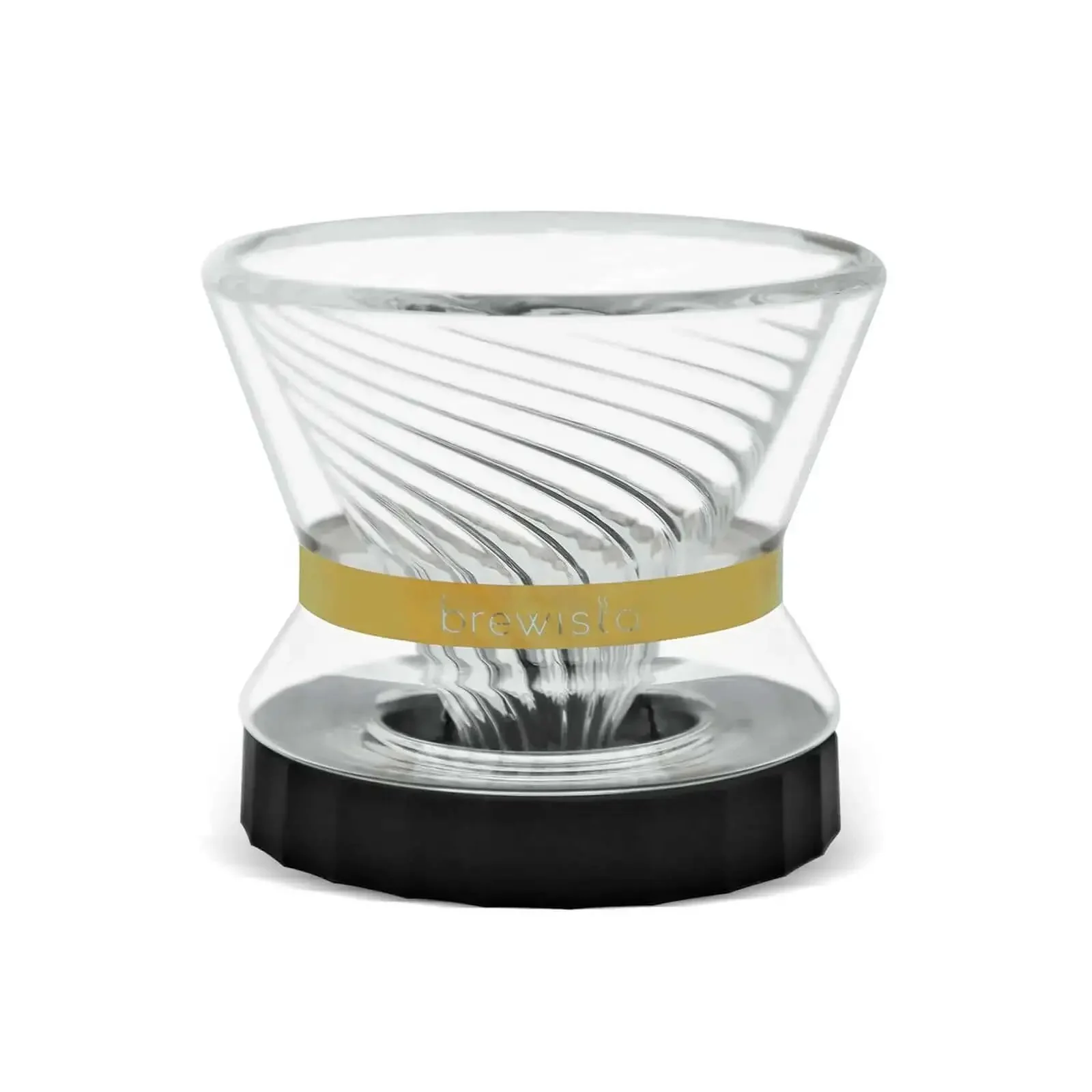 Tornado Duo Pour Over Coffee Dripper Barista Grade With Double Wall Glass Insulated Body Easy To Clean Dripper For Home Or Office 1 To 2 Cups 18 Rib Design Slows Water For Rich Flavor And Smooth Extraction