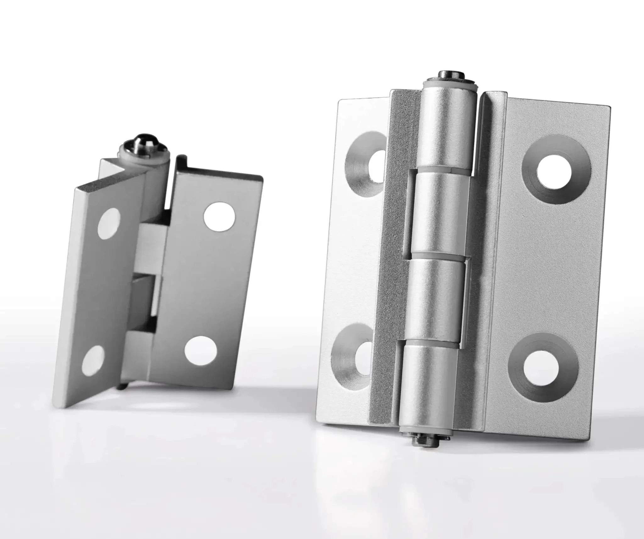 Torque Position Control Hinges Set In Aluminum Alloy With Bushing Hinge, 120 Degree Detent, White Finish, 2 Pack, 1.85 Inch Opening For LED Testing Equipment, Semiconductor And Automation Gear - Image 7