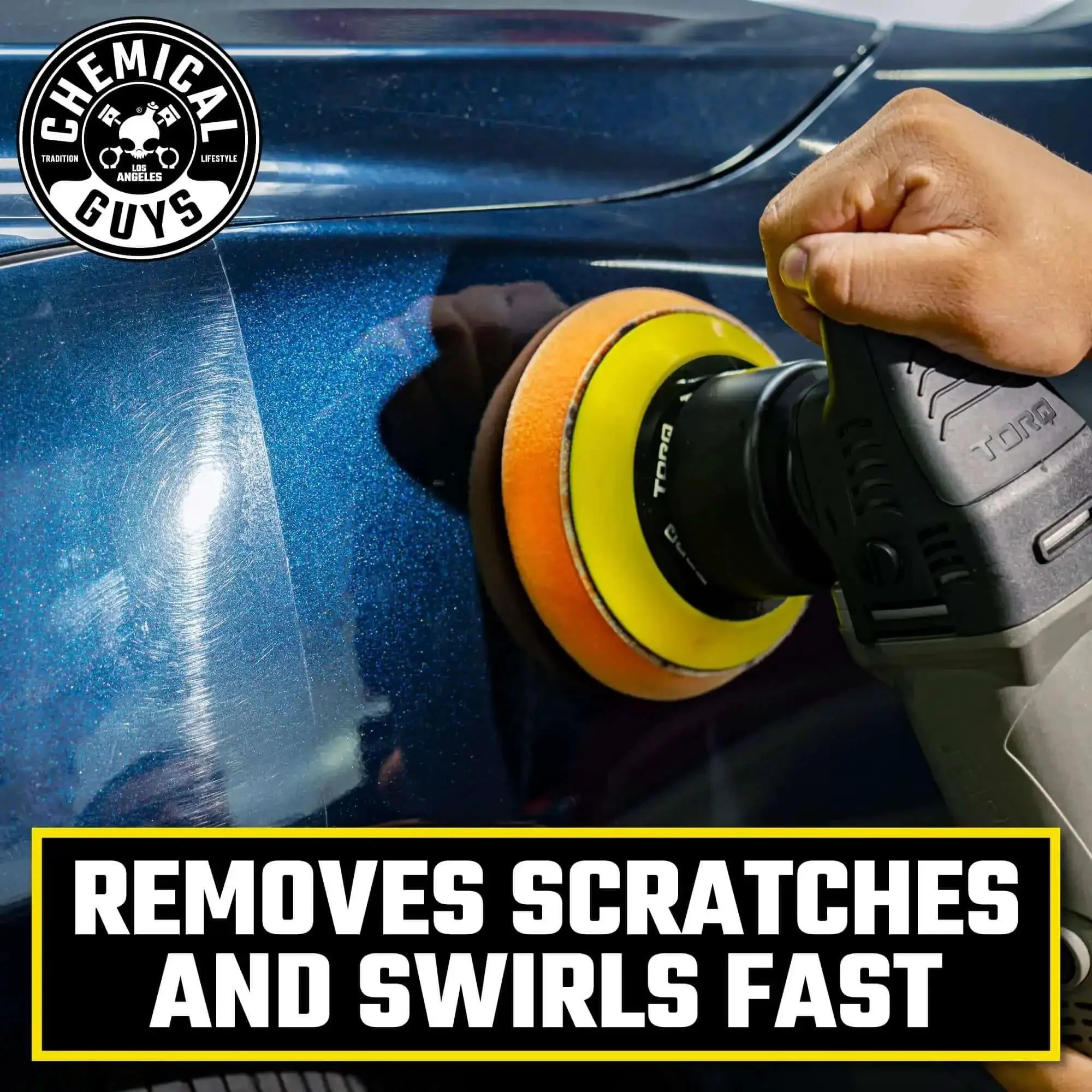 TORQX Dual Action Random Orbital Polisher For Cars, Trucks And SUVs, Pro Grade Auto Buff Tool With 700W Motor, 8mm Orbit, Lightweight 4.7 Lb, Safe Dual Action Buffing For Swirls Scratches Oxidation And Deep Gloss - Image 13