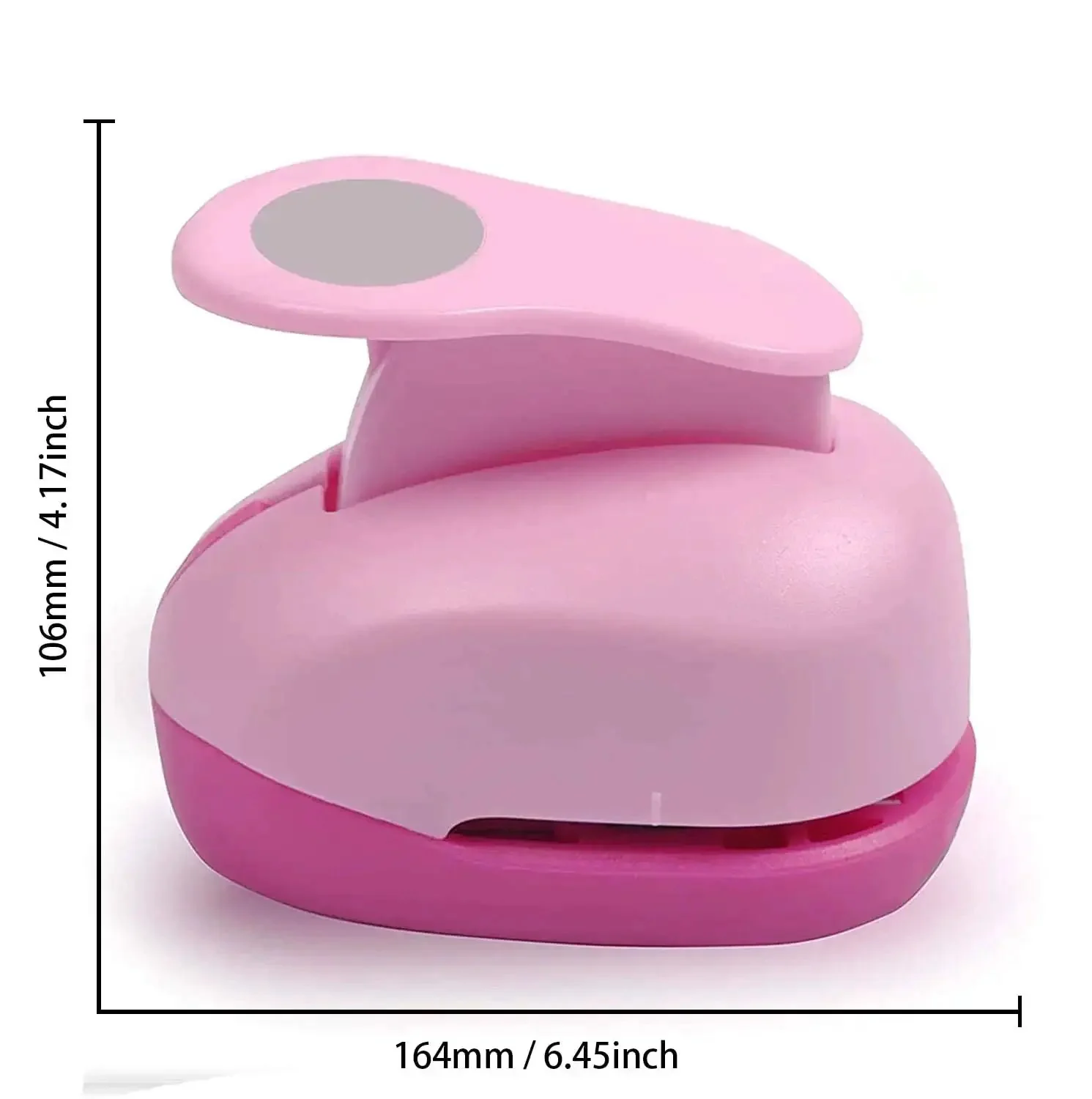 Totally Worth It 3 Inch Circle Craft Punch Pink For DIY Projects, Extra Large 75mm Round Hole Puncher For Cardstock, Gift Wrapping, Greeting Cards, Scrapbooking And Paper Arts - Image 5