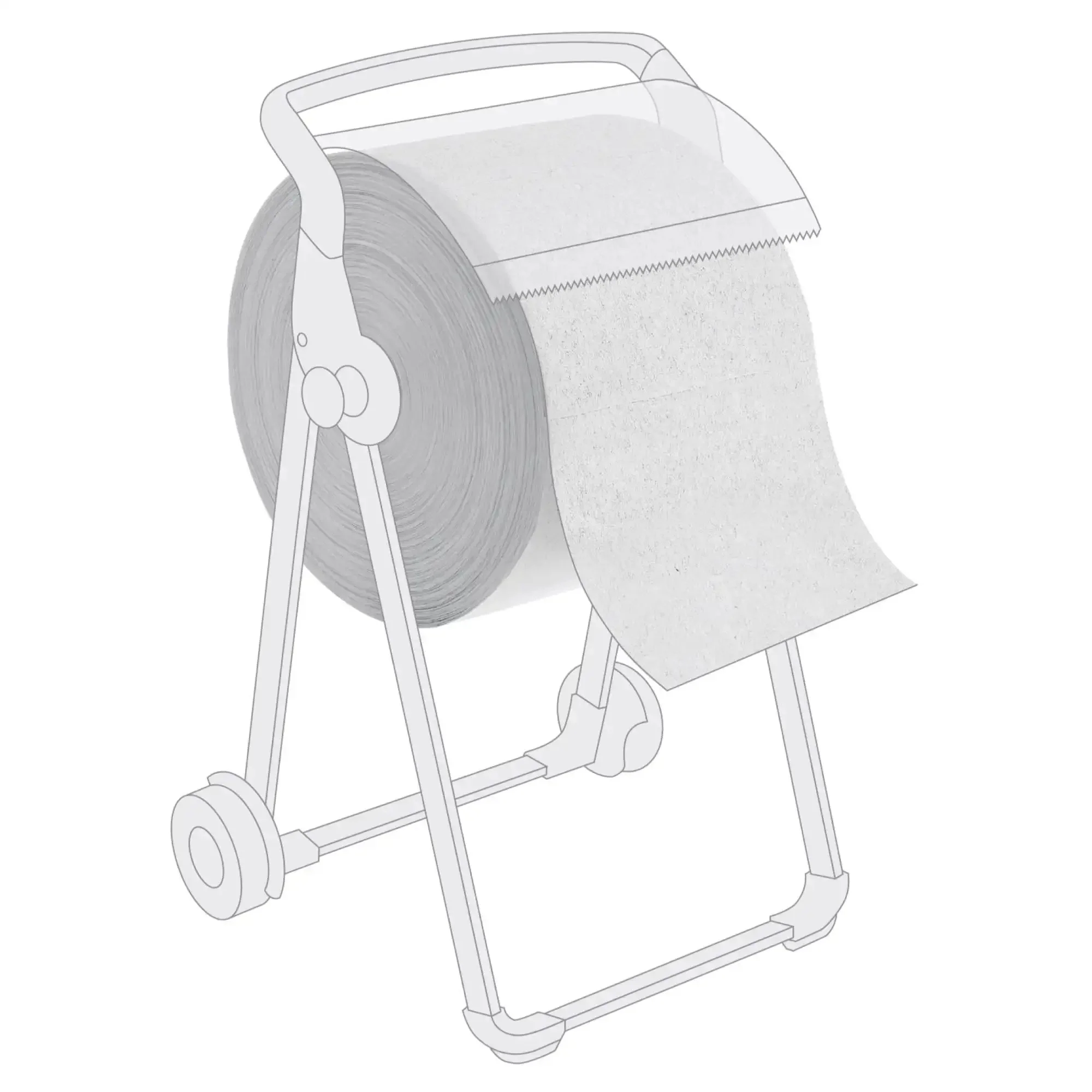 Tough As Nails Heavy Duty Disposable Wipe Roll For Shop Towels With 1,050 Sheets, Low Lint And Tear Resistant For Wet Or Dry Use, Solvent Safe For Oils And Grease, Fits Tork And Standard Dispensers, Ideal For Auto Shops, Garages And Service Bays - Image 2