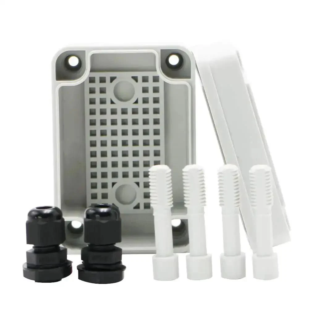 Tough As Nails Outdoor Weatherproof Electrical Box Grey IP67 ABS Plastic Case 3.74 X 2.56 X 2.17 Inches With 2 NPT 0.25 Inch Glands Dustproof Waterproof Junction Box For Outdoor Projects - Image 4