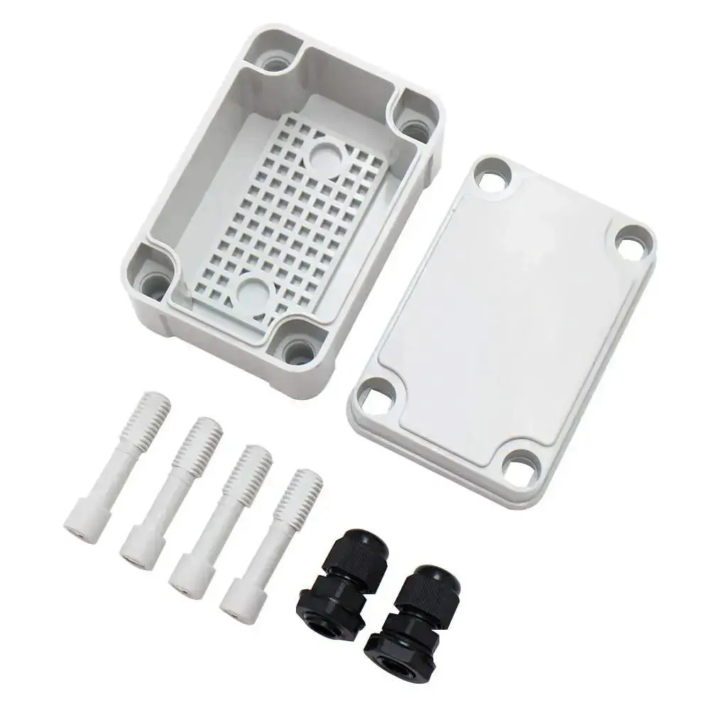 Tough As Nails Outdoor Weatherproof Electrical Box Grey IP67 ABS Plastic Case 3.74 X 2.56 X 2.17 Inches With 2 NPT 0.25 Inch Glands Dustproof Waterproof Junction Box For Outdoor Projects - Image 7