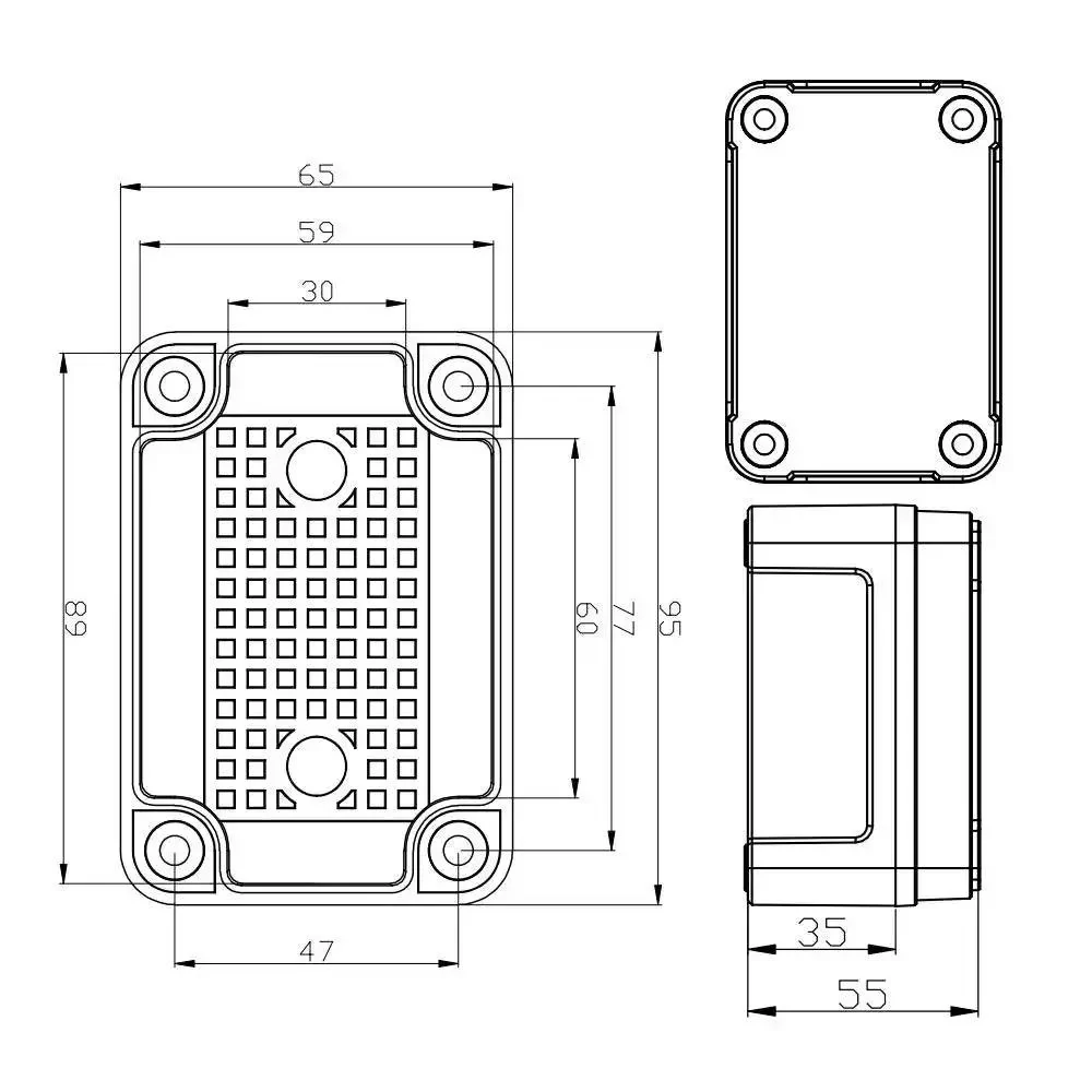 Tough As Nails Outdoor Weatherproof Electrical Box Grey IP67 ABS Plastic Case 3.74 X 2.56 X 2.17 Inches With 2 NPT 0.25 Inch Glands Dustproof Waterproof Junction Box For Outdoor Projects - Image 8