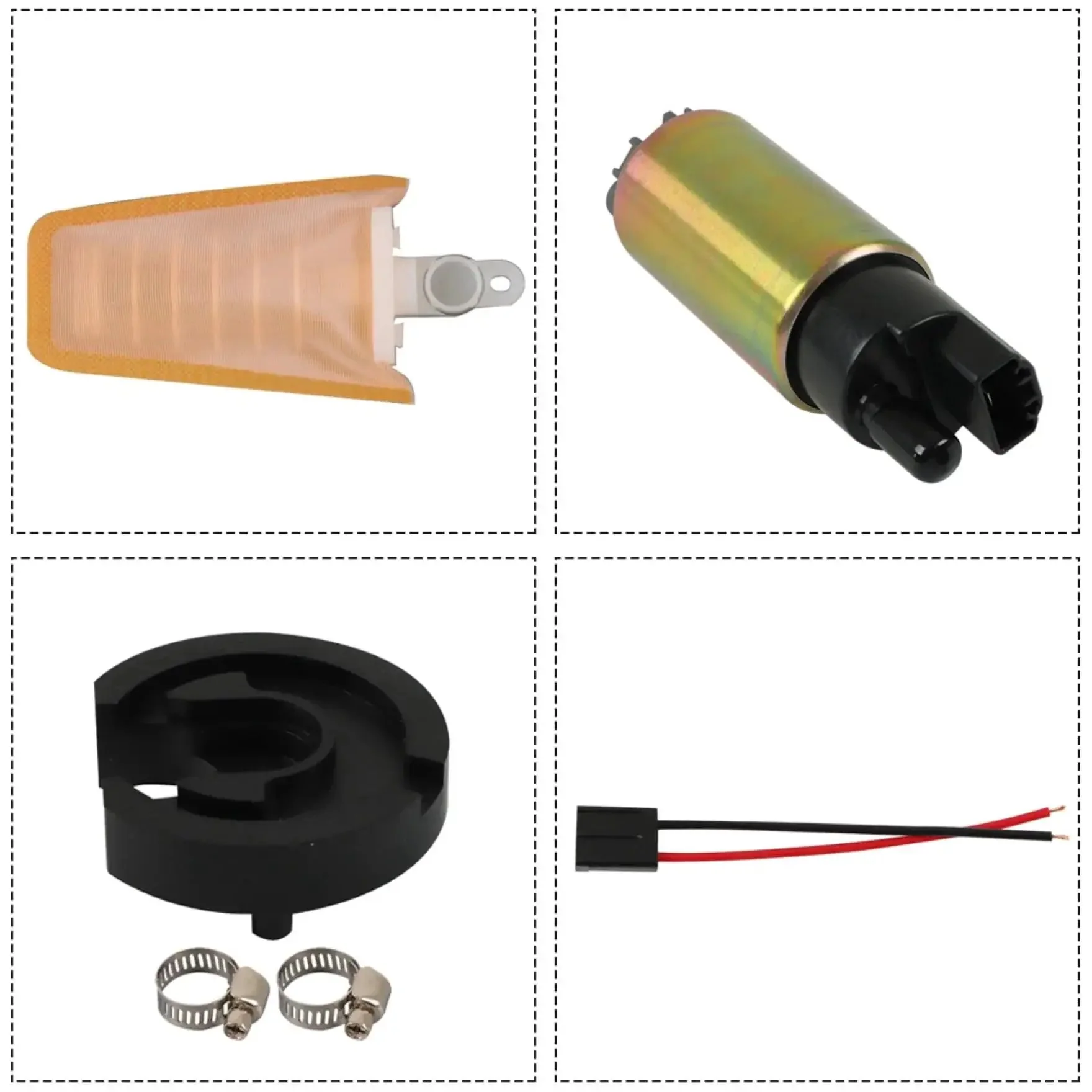 Toyota Tacoma Electric Fuel Pump With Pump Motor Replacement Kit For 1995 To 2004 2.4L 2.7L 3.4L Includes Universal Installation Kit And Check Valve Tech Delivering Smooth Fuel Flow And Quick Easy Drop In Replacement - Image 2