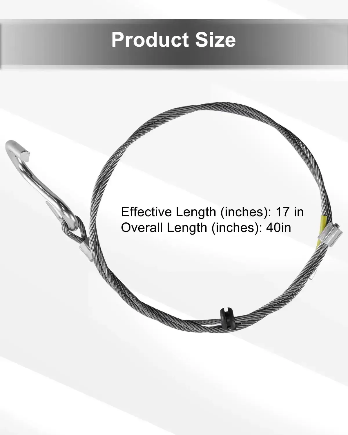Trailer Breakaway Cable Assembly For A-60 Brake Actuator Disc And Drum, 17 Inch Effective Length And 40 Inch Total, Built Tough Breakaway Safety Cable Kit Replacement 34370 32264K 071-195-00 - Image 5